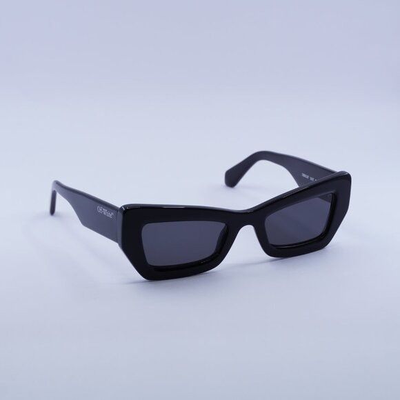 Off-White 🕶️New Off-White OERI137 AURORA 1007 Sunglasses - Black Size ONE SIZE - 4 Thumbnail