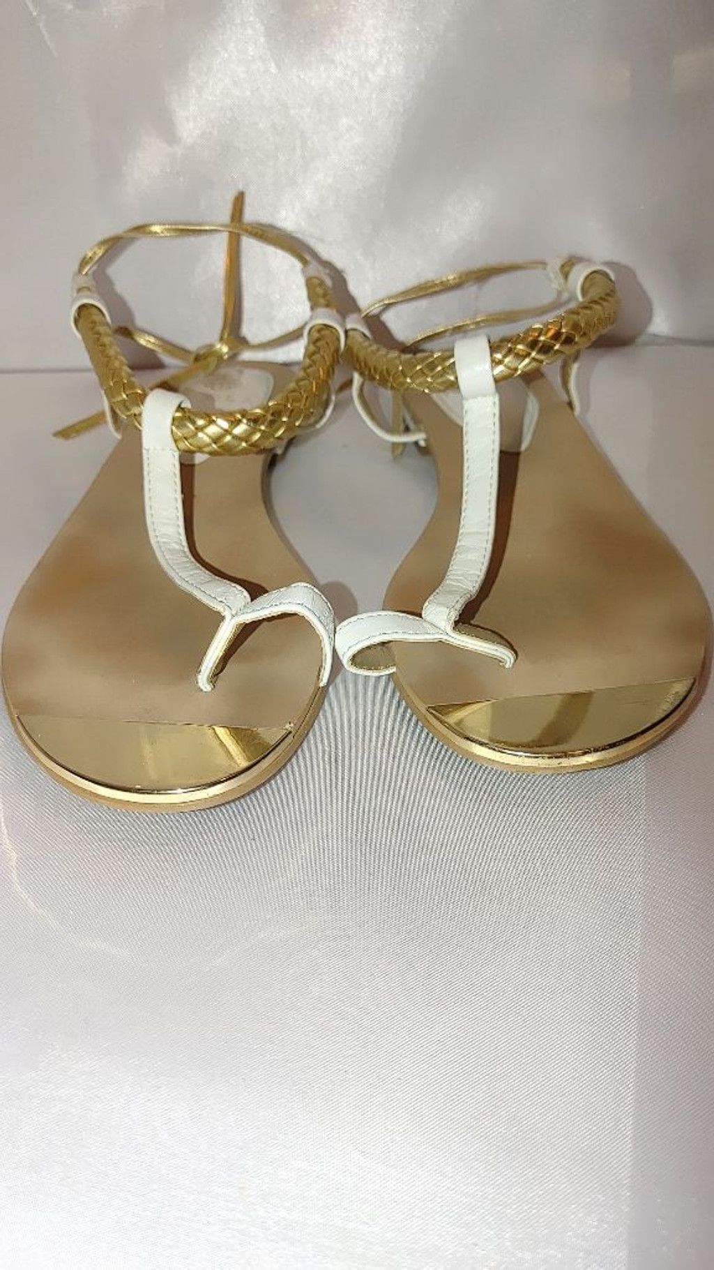 Stone Island ISOLA Adena Gold Plated Sandals Size 8.5 Size US 8.5 / IT 38.5 - 3 Thumbnail