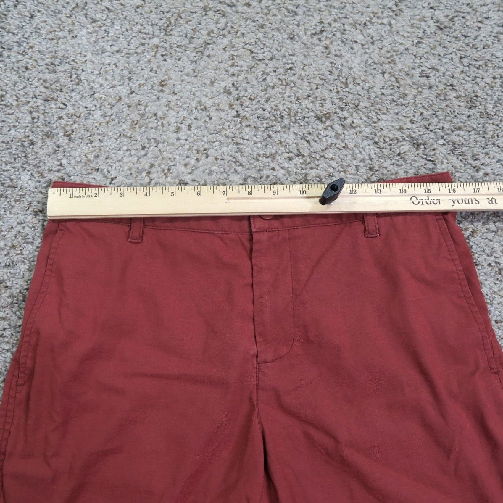 Outlier Shorts Mens 31 Red New Way Stretch Performance Chino Travel 8" Inseam, Men's — image 4 of 6