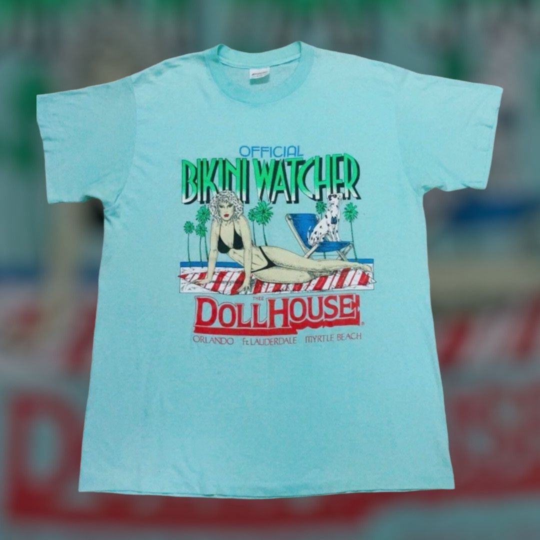 Tedman Rare Vintage Thee Dollhouse Bikini Watcher Tshirt Size US S / EU 44-46 / 1 - 1 Thumbnail