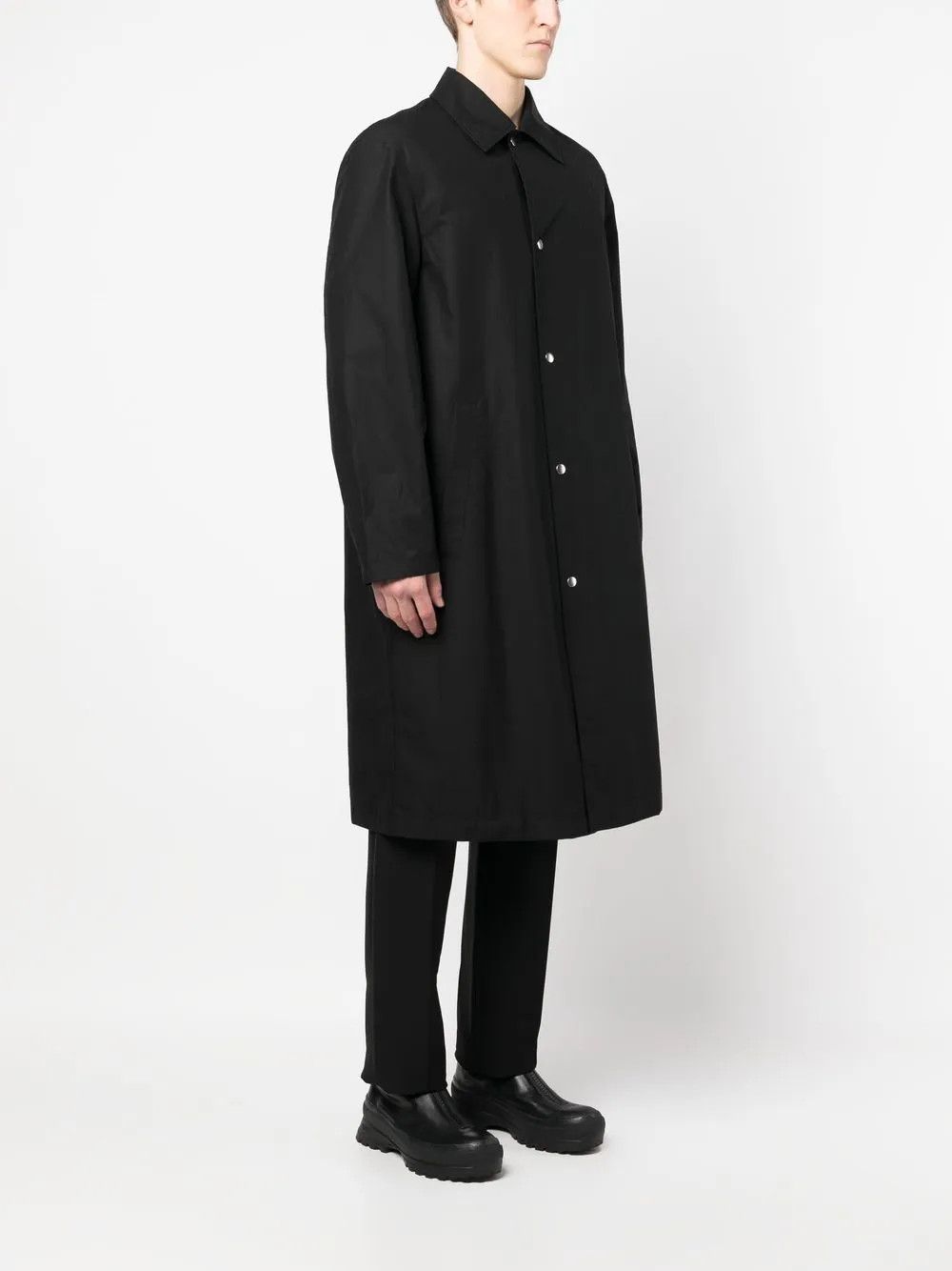 Jil Sander o1y0626 Overcoat in Black Size US S / EU 44-46 / 1 - 2 Thumbnail