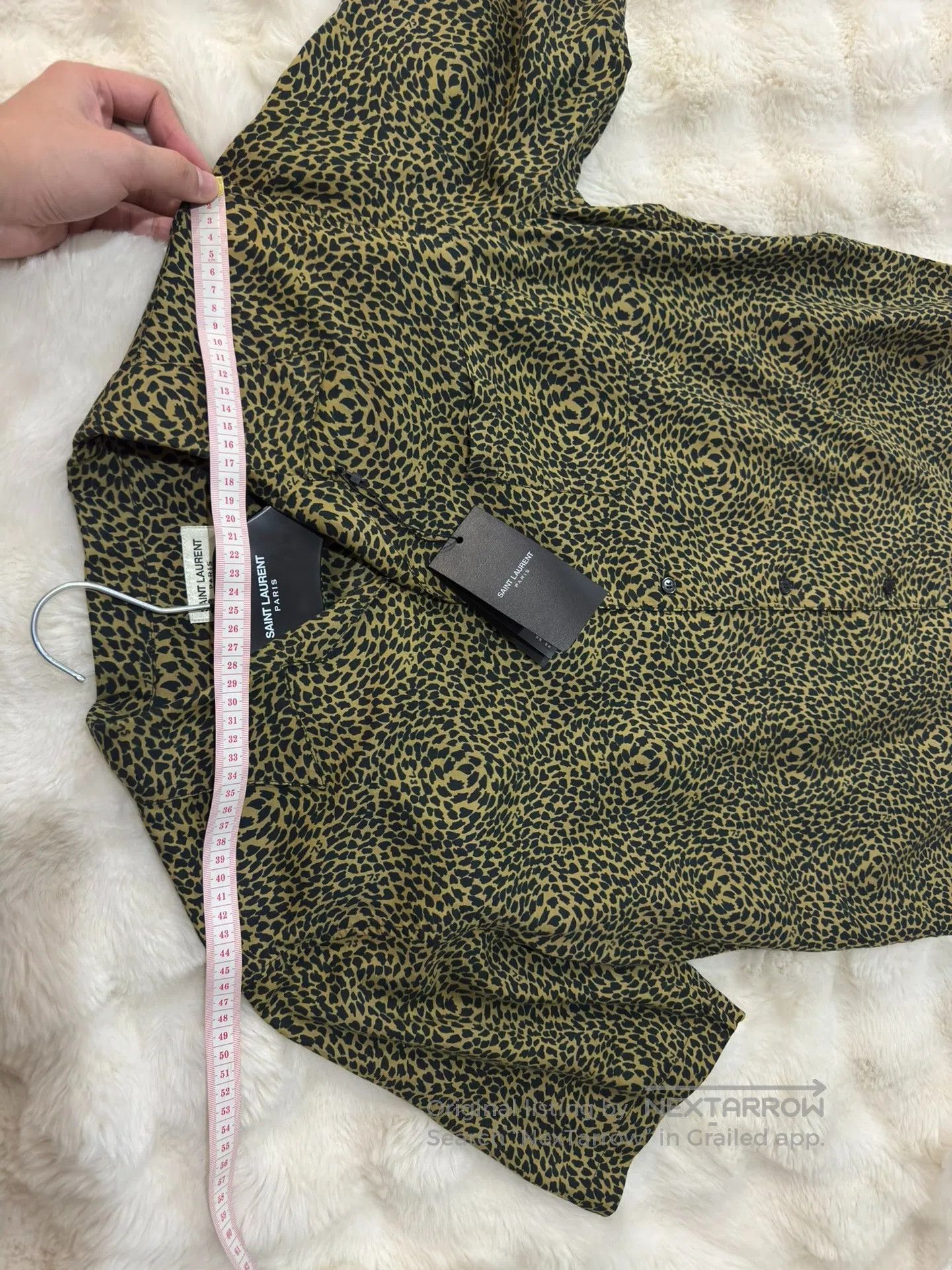 Saint Laurent Paris Saint Laurent Paris Leopard Print Short Sleeve Shirt| Size US M / EU 48-50 / 2 - 7 Thumbnail