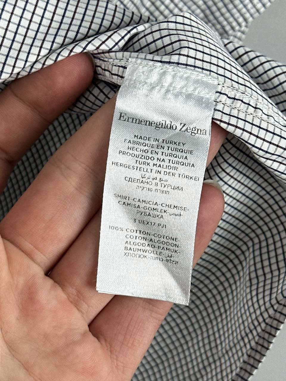 Ermenegildo Zegna Ermenegildo Zegna Luxury Plaid Short Sleeve Shirt Size US L / EU 52-54 / 3 - 12 Thumbnail