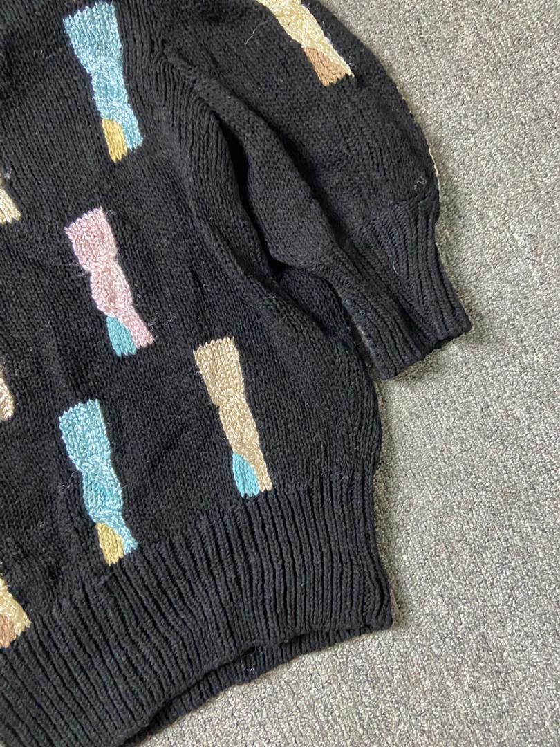 Japanese Brand JOCONDE Brand Colourful Knitwear with Puffs (192) Size XS / US 0-2 / IT 36-38 - 6 Thumbnail