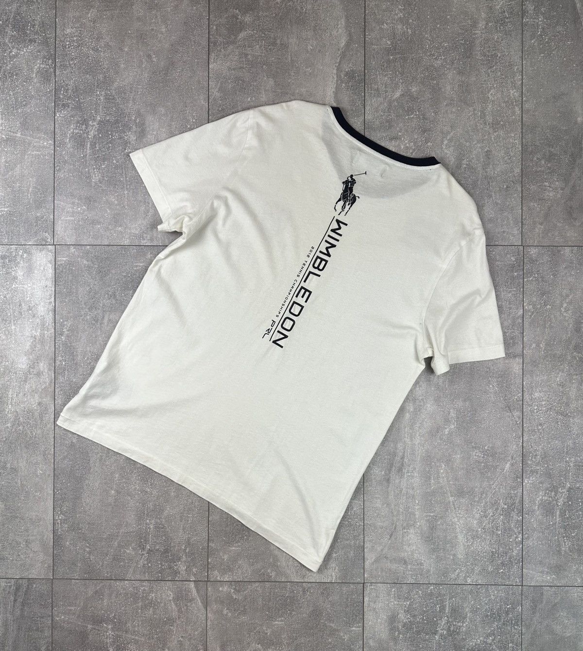 Polo Ralph Lauren Polo Ralph Lauren Wimbledon Logo White T-Shirt Size US L / EU 52-54 / 3 - 1 Thumbnail
