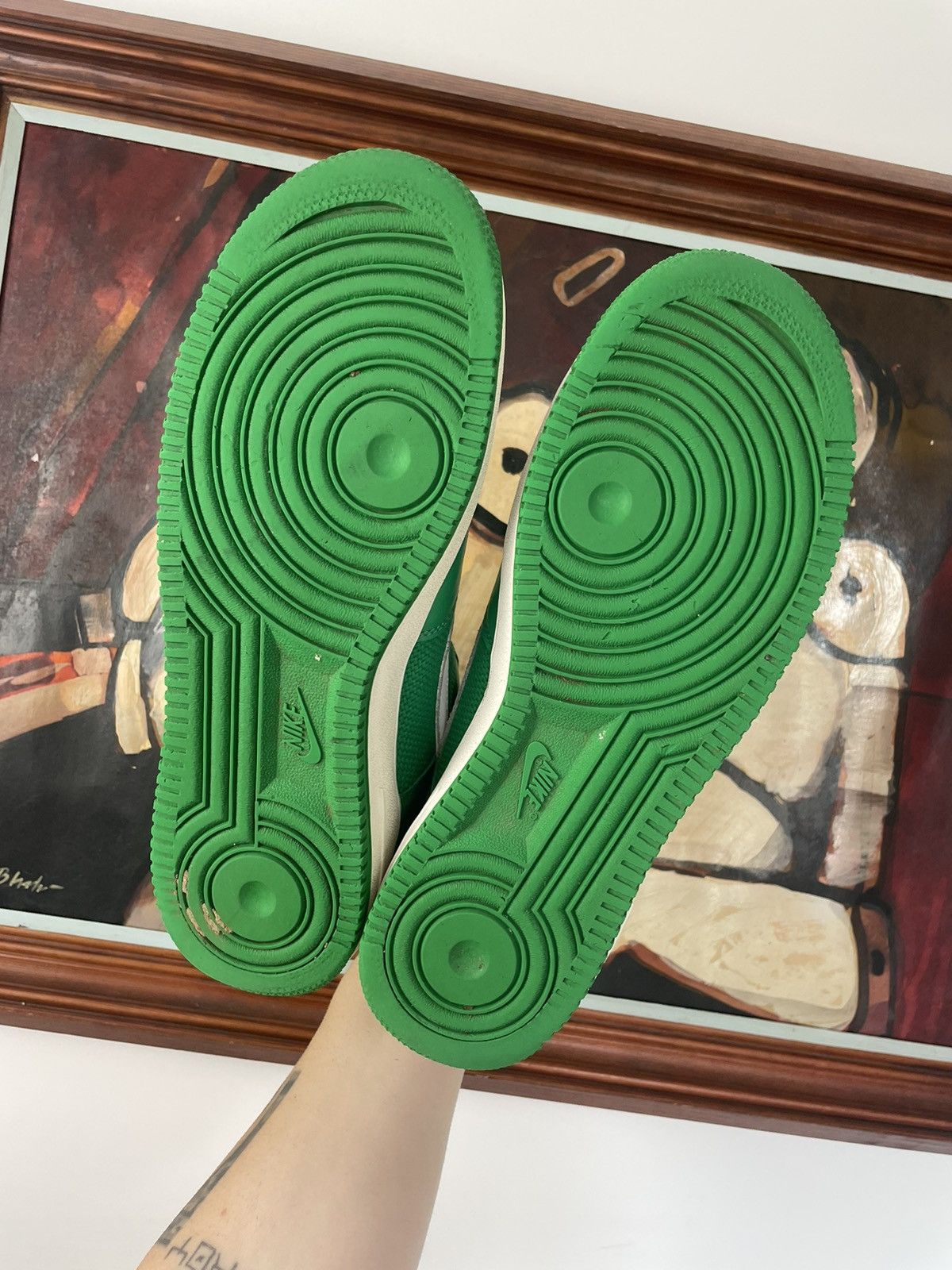 Nike Nike Air Force 1 Low AF1 Lucky Green Rare 🍀 Boston Celtics Size US 9.5 / EU 42-43 - 5 Thumbnail