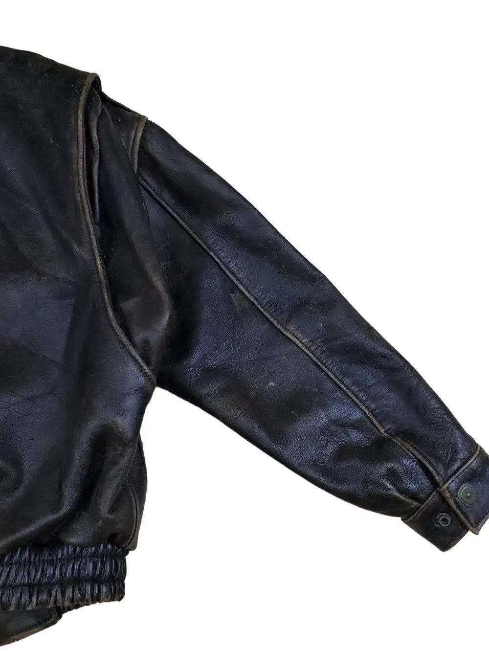 Genuine Leather 🔥Vintage Leather Jacket Human Being B3 Style🔥 Size US L / EU 52-54 / 3 - 9 Thumbnail