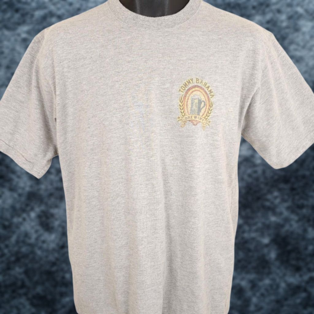 Tommy Bahama Tommy Bahama T Shirt Mens Size Medium Gray Brewery Paradise In Every Keg Beer | Short Sleeve Crew Neck Cotton Vintage: No Men MMS Size US M / EU 48-50 / 2 - 1 Thumbnail