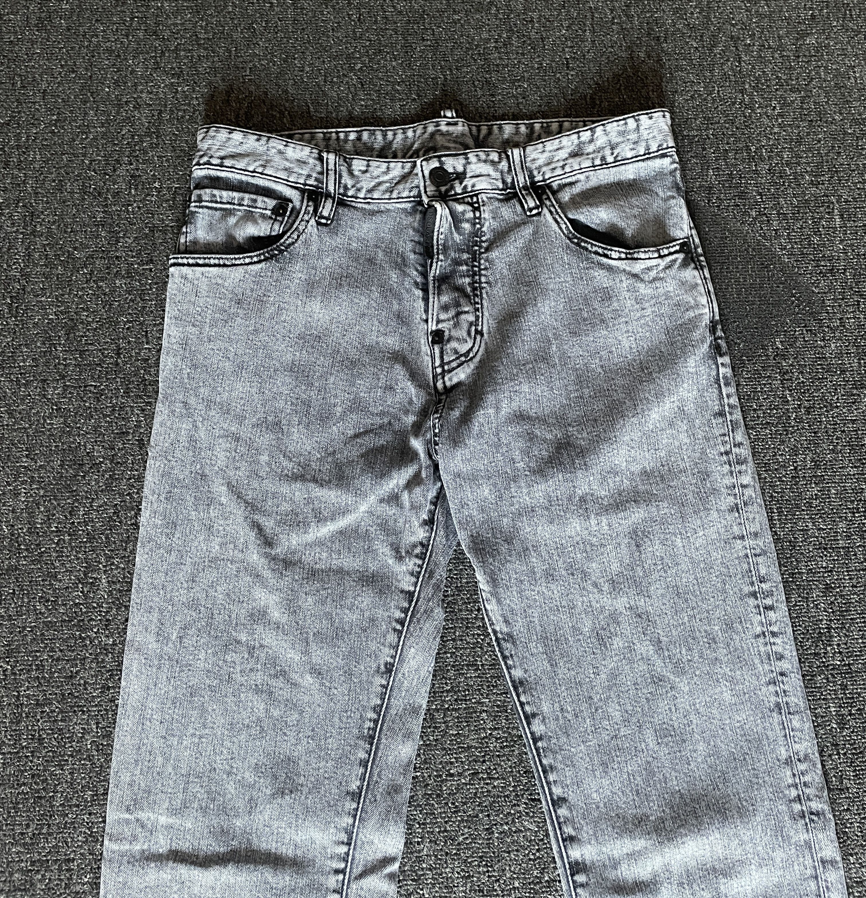 Dsquared2 Dsquared2 Blue Rubbed White Wash Slim Fit Jeans Size 46 Size US 30 / EU 46 - 3 Thumbnail