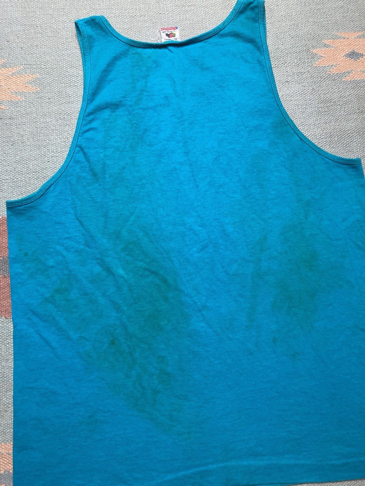 Fruit Of The Loom × Vintage 90s tank top shirt fruit of the loom stained grunge beach XL Size US XL / EU 56 / 4 - 8 Thumbnail