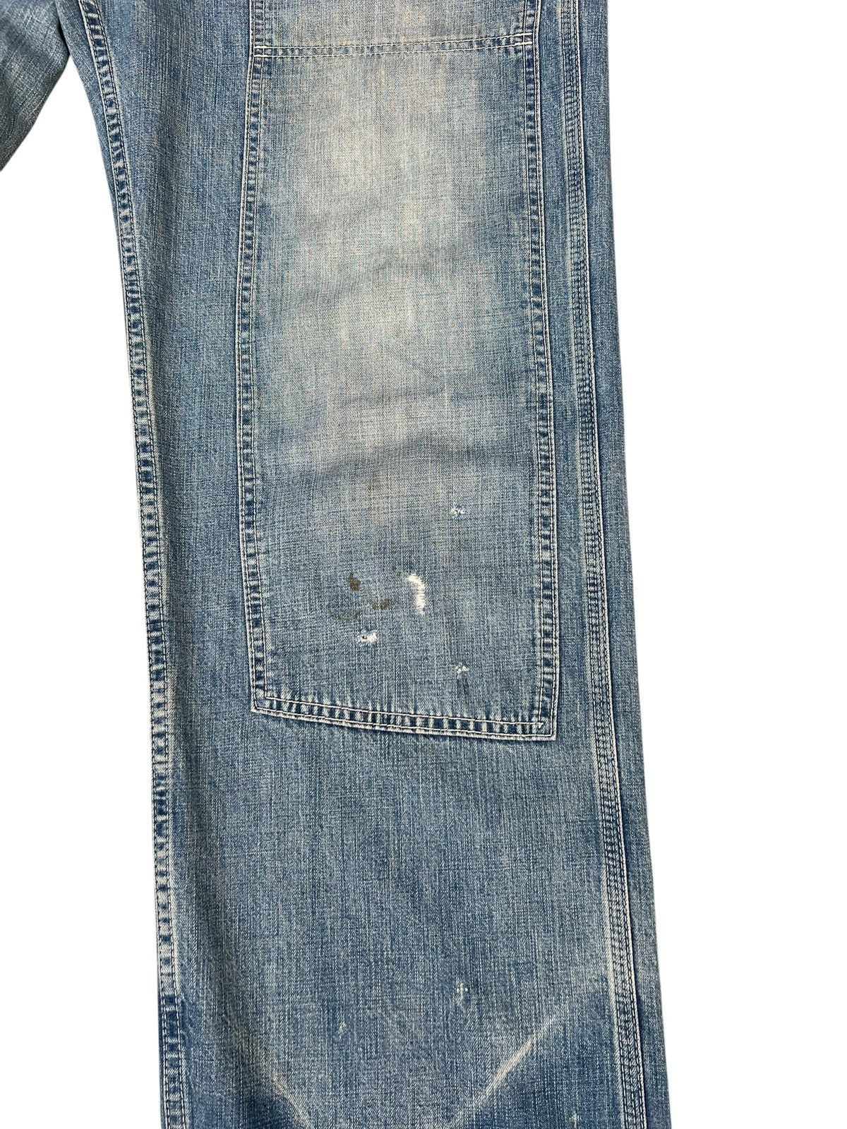 ANACHRONORM Dirty Mud Anachronom Japan Distress Denim Double Knee Jeans Size US 34 / EU 50 - 9 Thumbnail