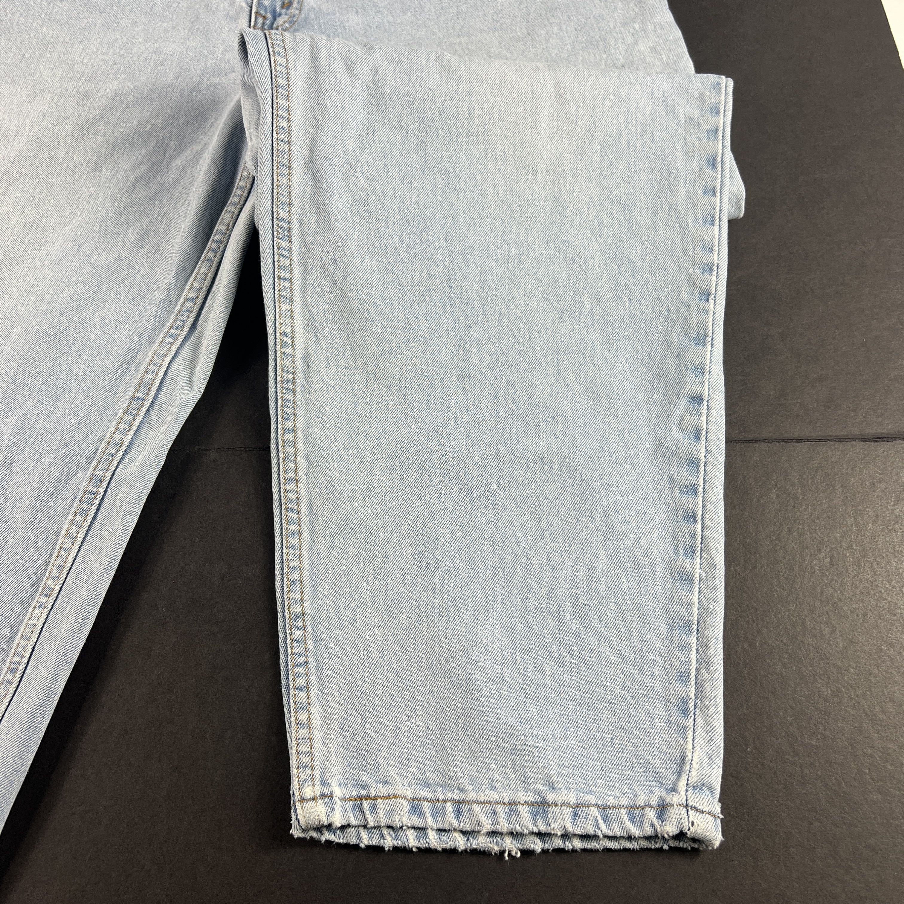 Levi's × Vintage Y2K Levi's Jeans 570 Baggy Light Blue Faded Cotton Denim Size US 38 / EU 54 - 7 Thumbnail