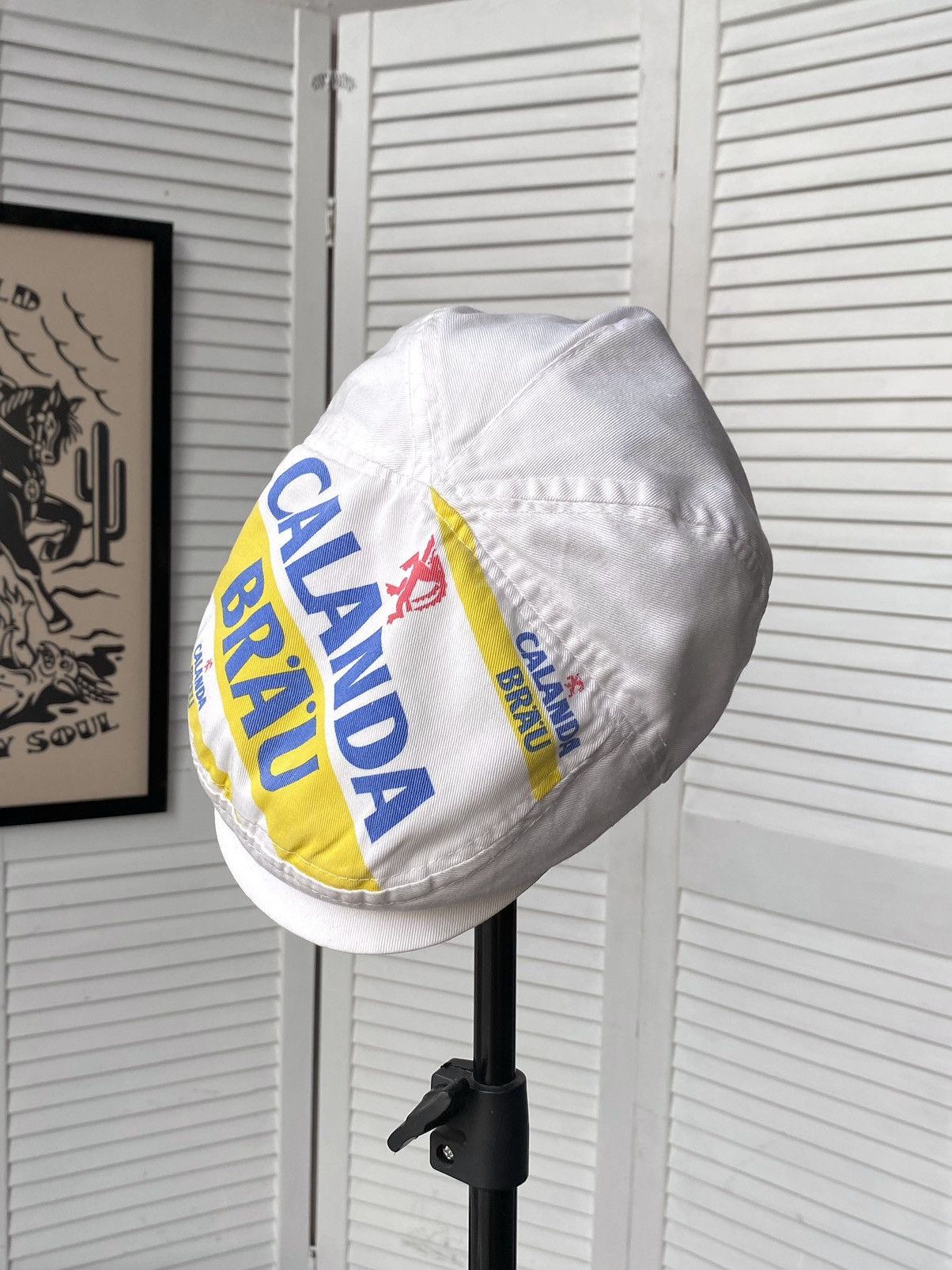 Vintage Vintage 80s Calanda Brau Beer Cycling Cap Hat Switzerland Size ONE SIZE - 3 Thumbnail