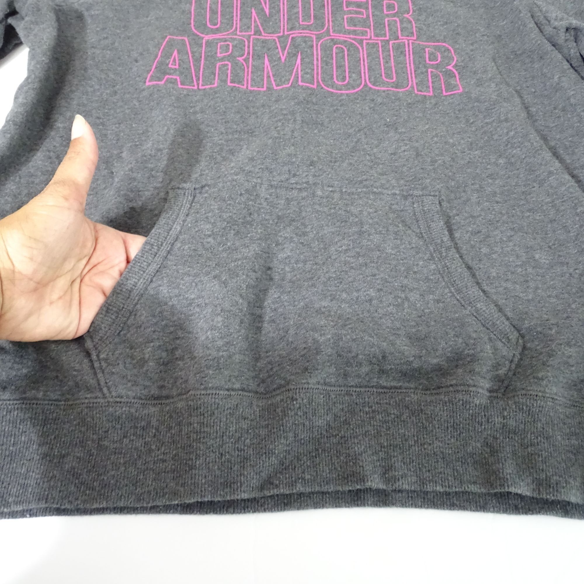 Under Armour Under Armour Hoodie Pullover Sweatshirt Size M Gray Fleece Size M / US 6-8 / IT 42-44 - 4 Thumbnail