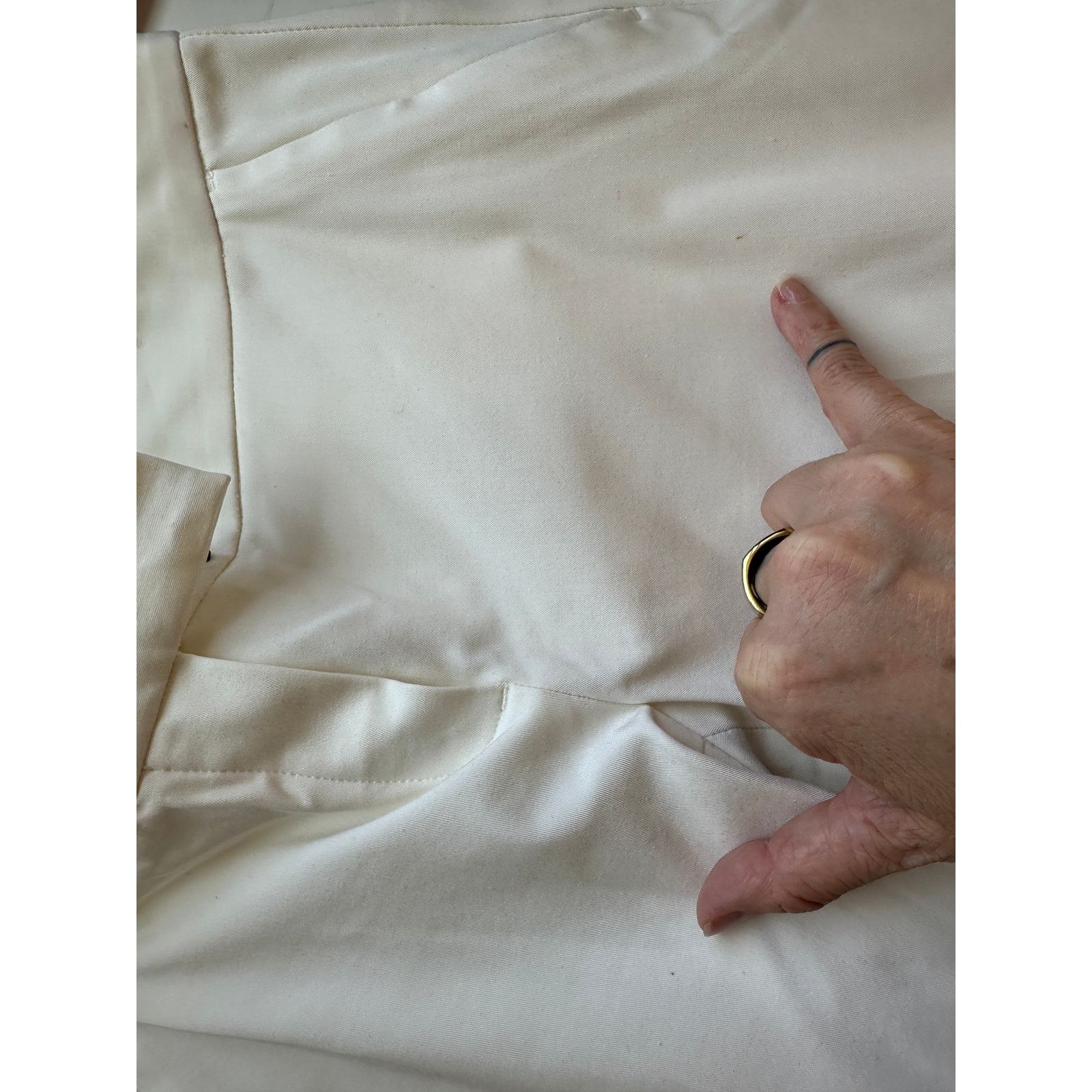 Theory Theory Ivory Ibbey Crepe Crop Slash Pockets Skinny Pants 2 Size 26" / US 2 / IT 38 - 10 Thumbnail