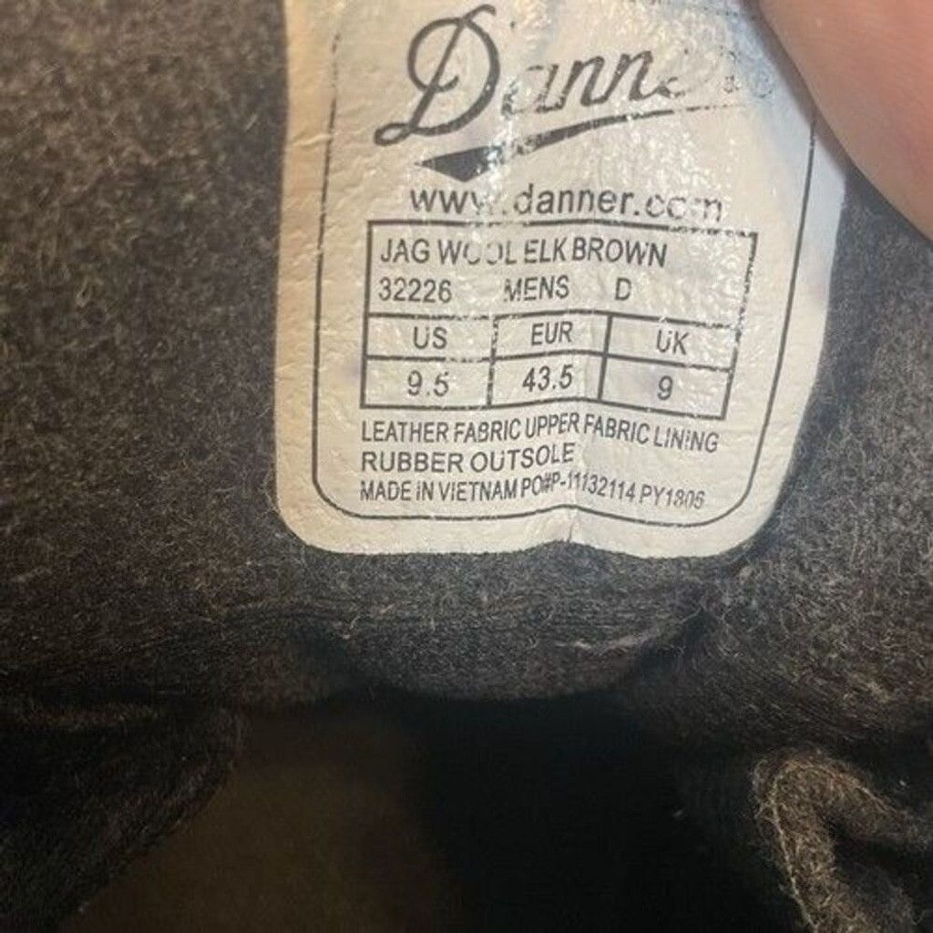Danner Danner Jag Wool Elk Leather Lace Hiking Boots Men Size 9.5D Size US 9.5 / EU 42-43 - 2 Thumbnail