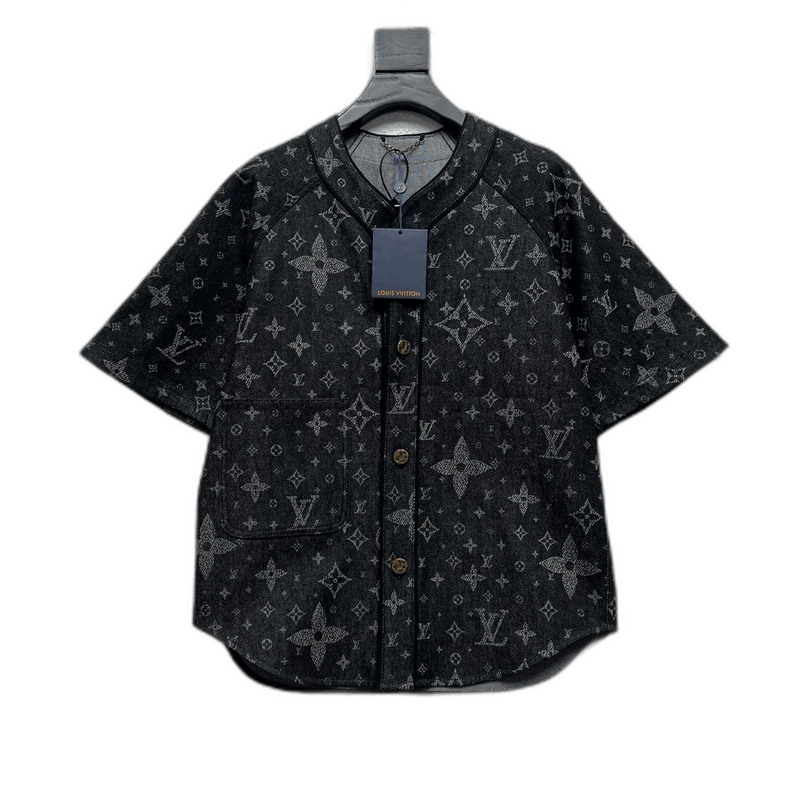 Louis Vuitton Louis Vuitton Short Sleeve Denim Shirt Size US XS / EU 42 / 0 - 1 Thumbnail