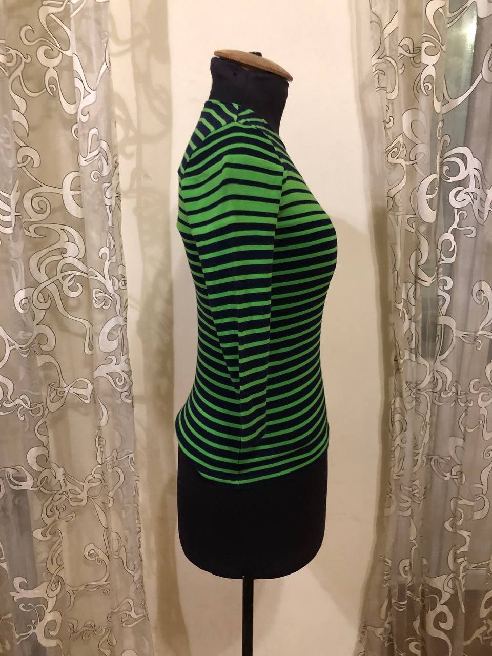Polo Ralph Lauren Lauren Ralph Lauren Petite Striped Sweater Green tag Size XS / US 0-2 / IT 36-38 - 7 Thumbnail