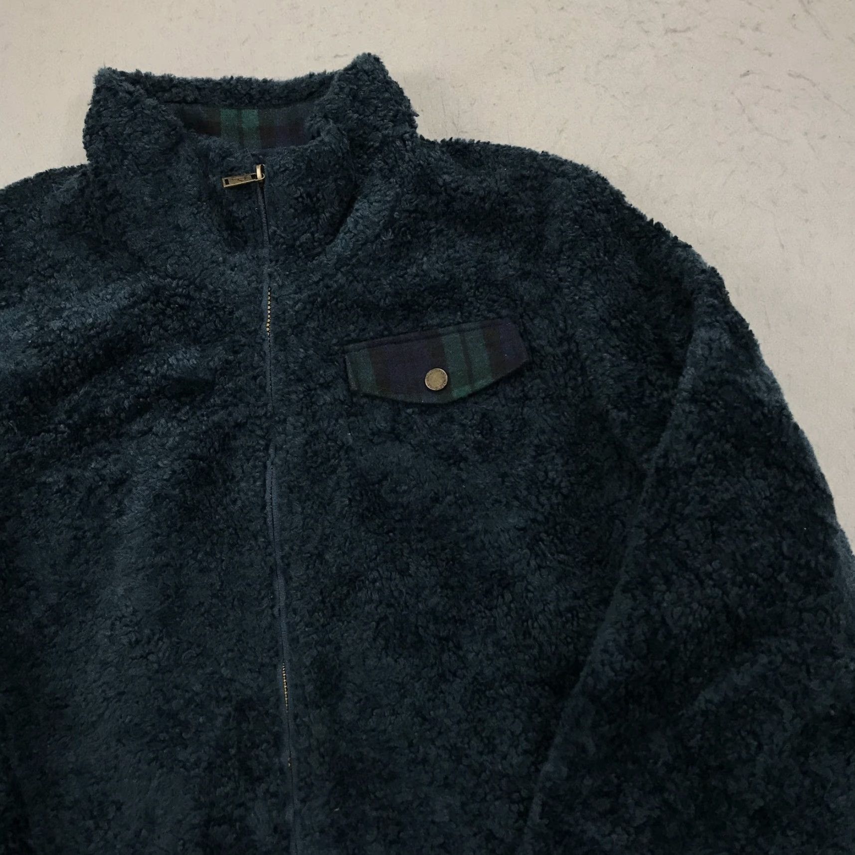 Pendleton Pendleton Womens XL Blue Deep Pile Fleece Lined Heavy Full Zip Outdoor Jacket Size XL / US 12-14 / IT 48-50 - 3 Thumbnail