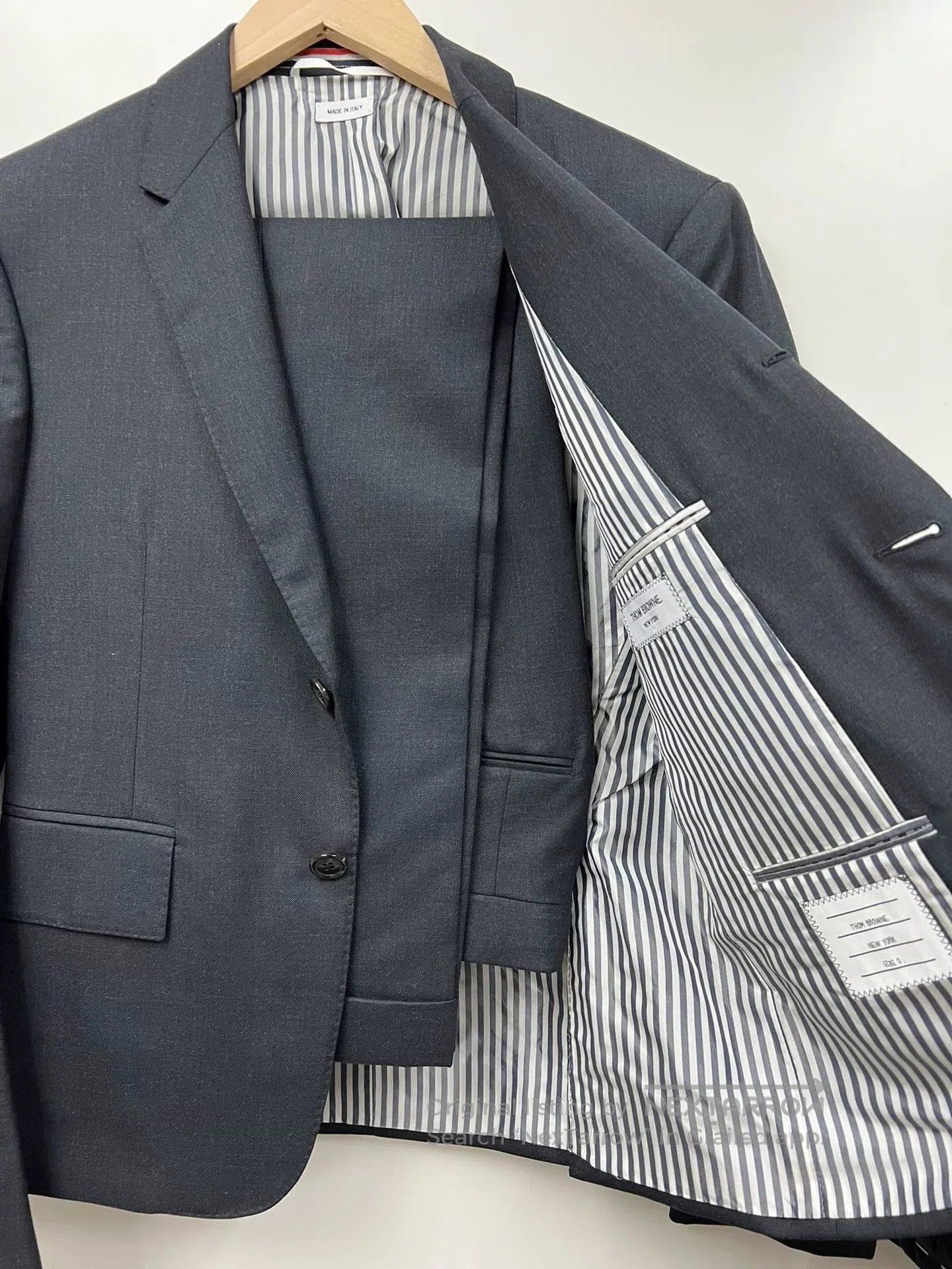 Thom Browne thom browne charcoal blazer and pants set. Size US XXS / EU 40 - 2 Thumbnail
