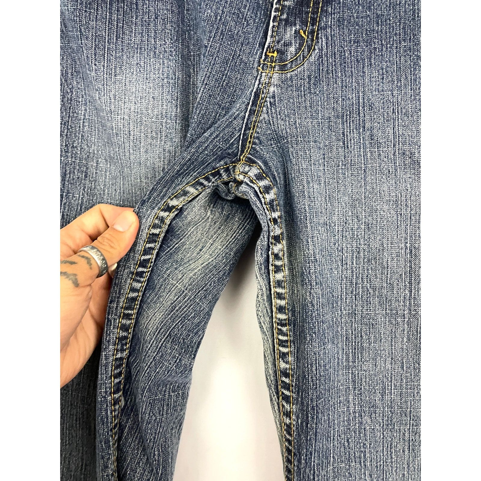 Jordache VTG Jordache Jeans Bootcut 26" Low Rise Stretch Y2K 2000's Size 28" / US 6 / IT 42 - 11 Thumbnail