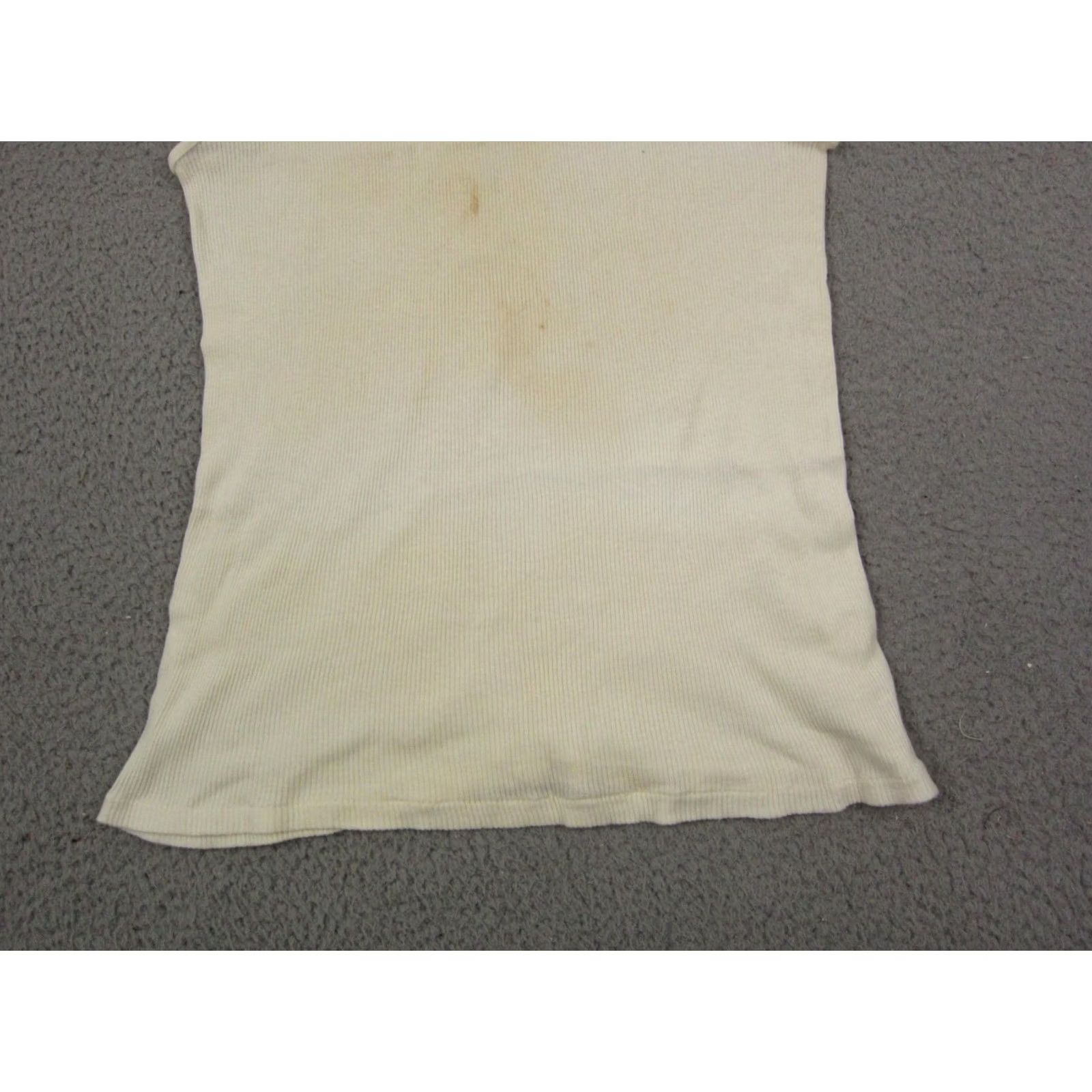 Stafford VINTAGE Stafford Tank Top Shirt Mens Extra Large XL Creme Cotton Ribbed 90s Size US XL / EU 56 / 4 - 3 Thumbnail