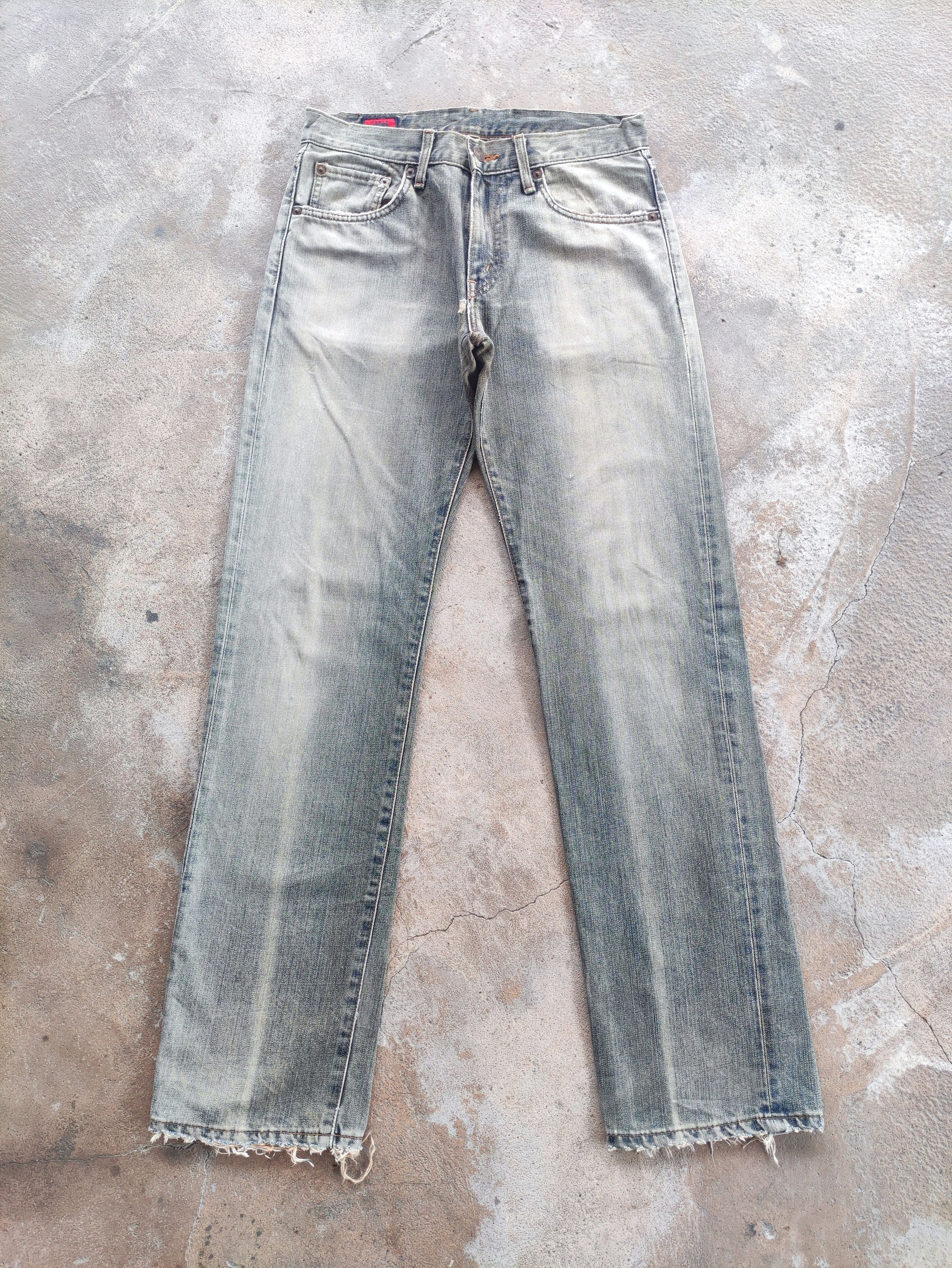 Edwin Vintage Edwin Brand Distressed Denim Faded Pants Size US 31 - 1 Thumbnail