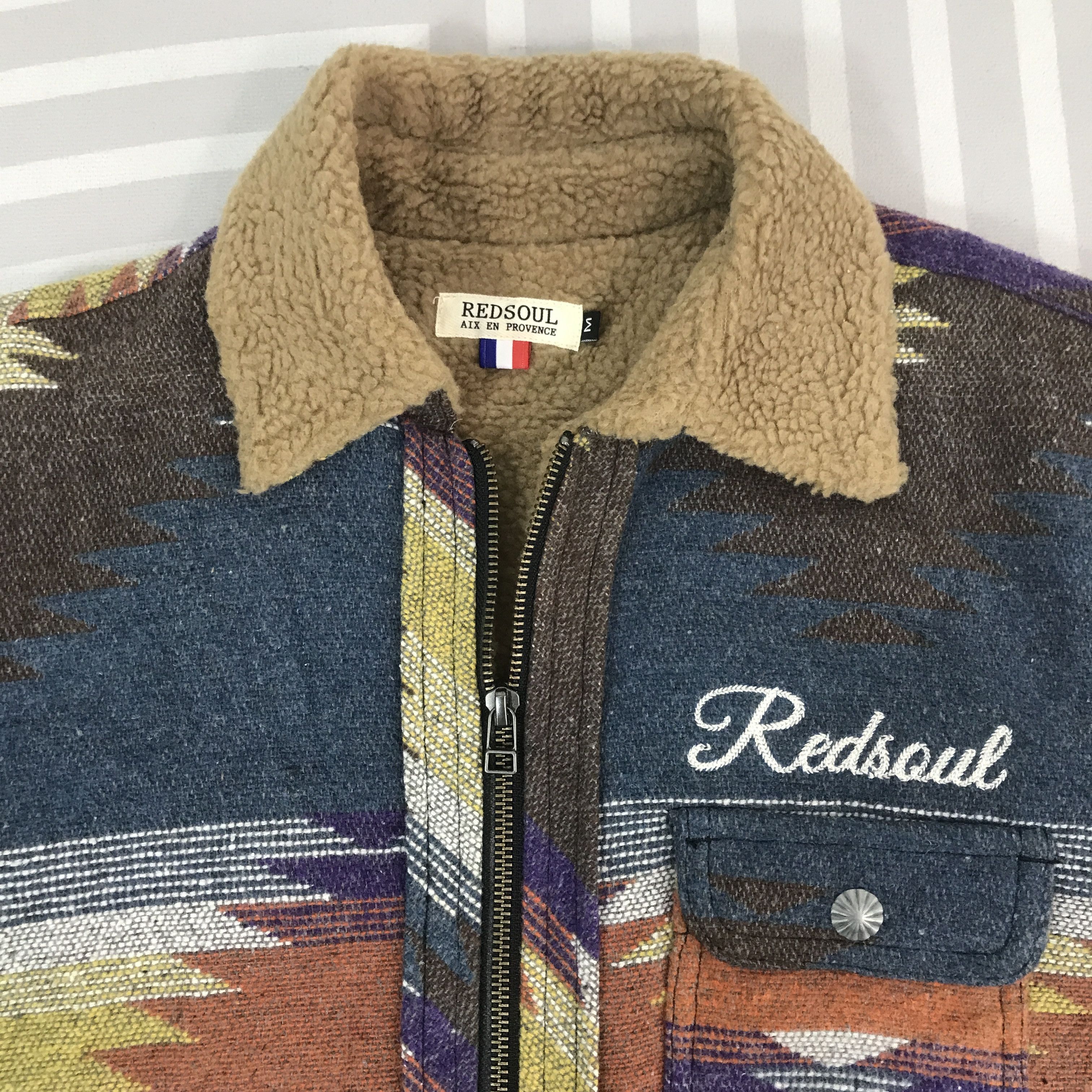 Japanese Brand Vintage Redsoul Aix En Provence Navajo Design Jacket Size US M / EU 48-50 / 2 - 9 Thumbnail