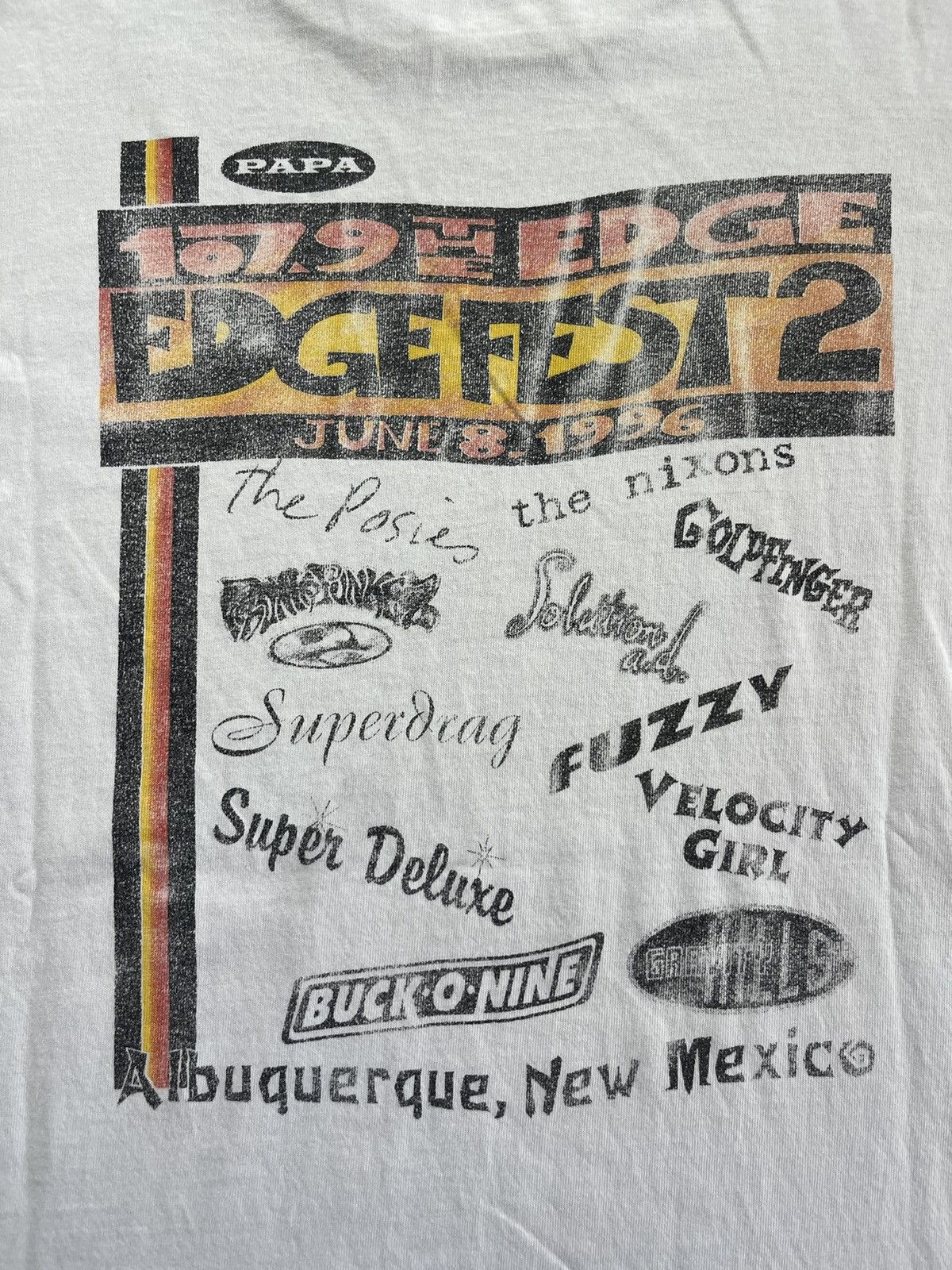 Vintage Vintage PAPA 107.9 THE EDGE FEST 2 1996’s T-shirt Size US XL / EU 56 / 4 - 9 Thumbnail