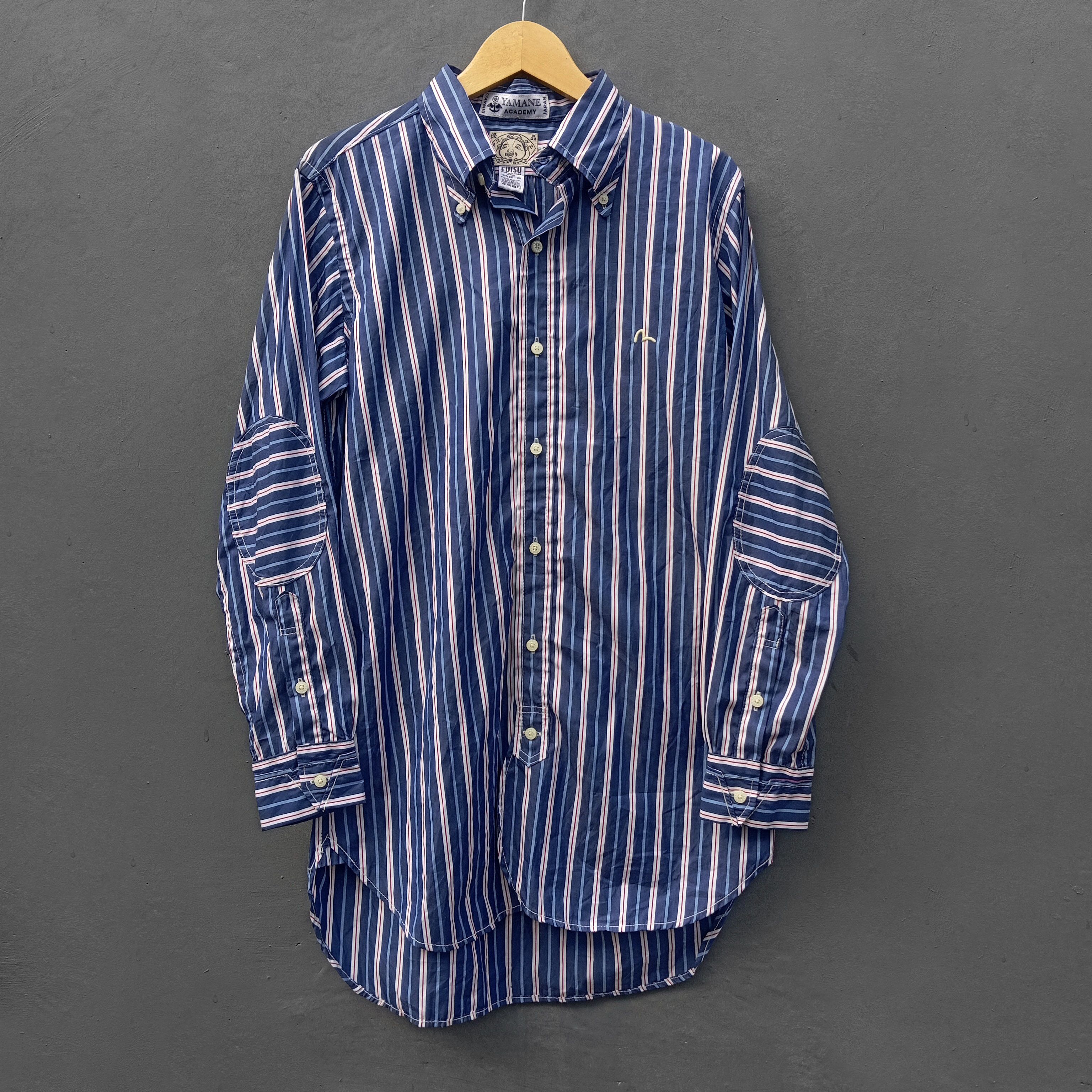 Evisu evisu yamane academy Stripes shirts Size US L / EU 52-54 / 3 - 1 Thumbnail