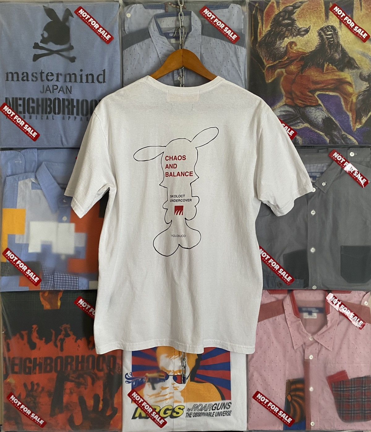 Jun Takahashi × Skoloct × Undercover Classic x Undercover Scoloct Rabbit Tee Spell Out Big Logo Size US M / EU 48-50 / 2 - 2 Thumbnail