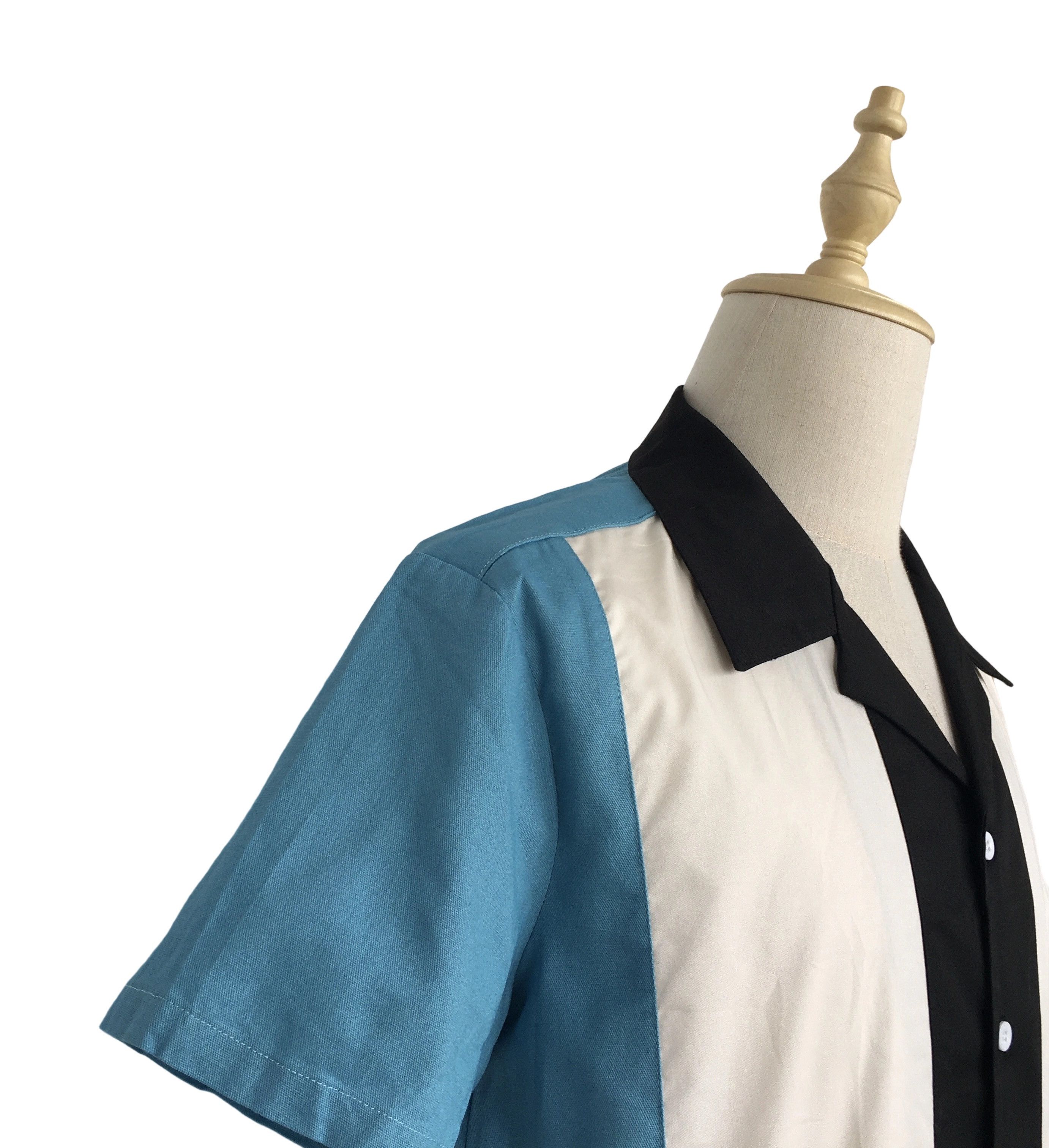 Other Cotton casual shirt three-color patchwork bowling shirts Size US M / EU 48-50 / 2 - 6 Thumbnail