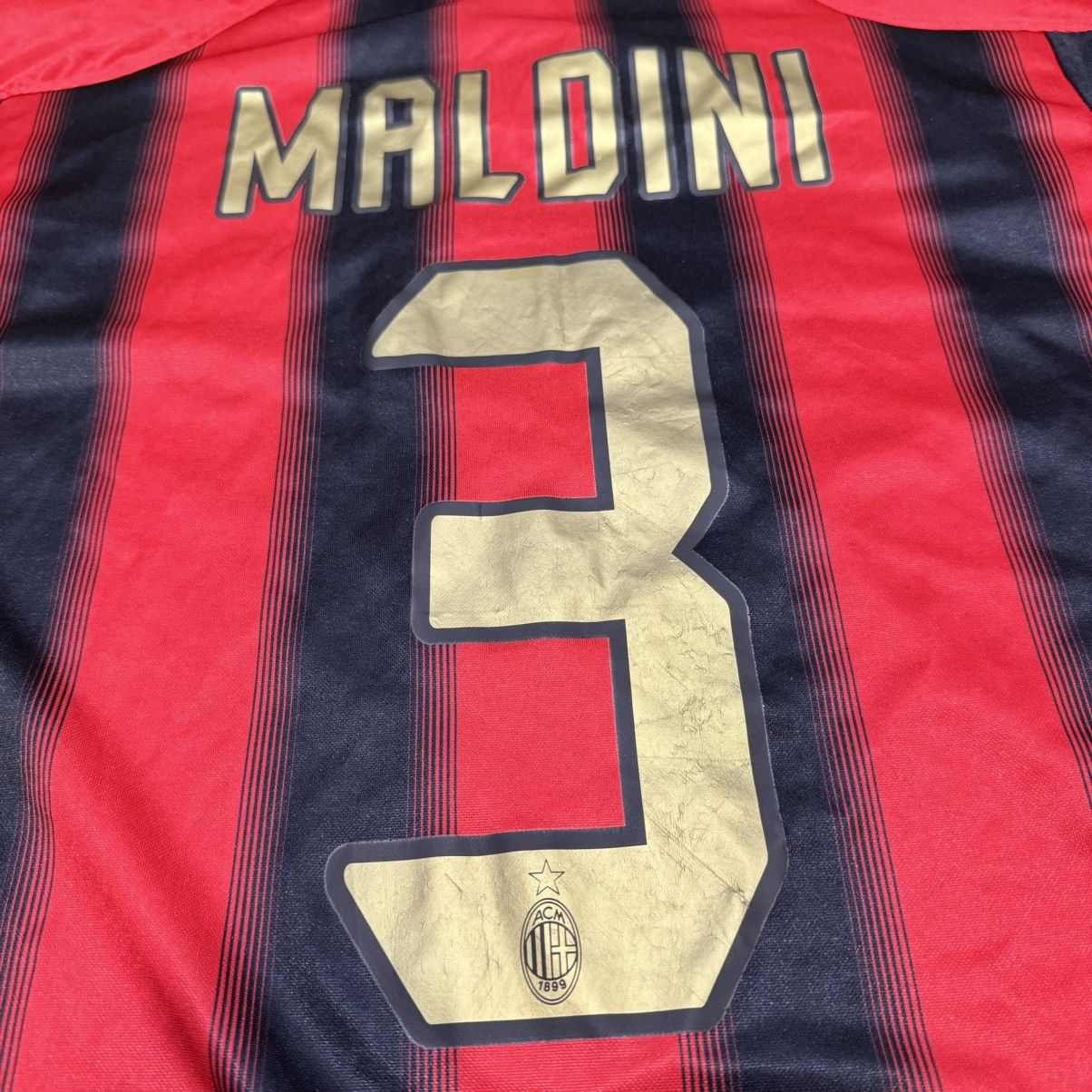 Adidas AC Milan 04/05 home shirt #3 Maldini Size US M / EU 48-50 / 2 - 8 Thumbnail