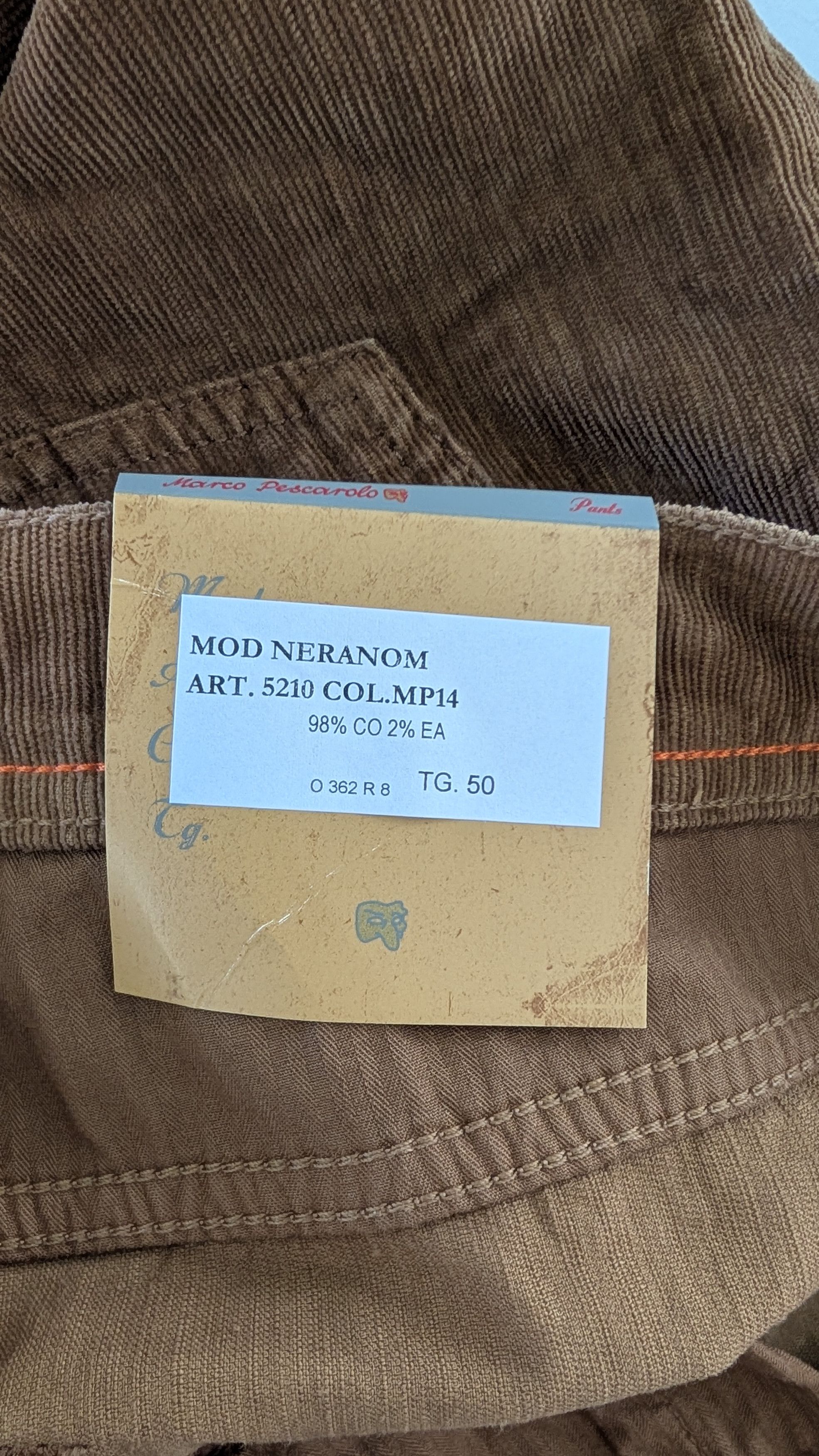 Marco Pescarolo Marco Pescarolo NERANOM Corduroy Pants Brown Size 50 IT Size US 34 / EU 50 - 4 Thumbnail