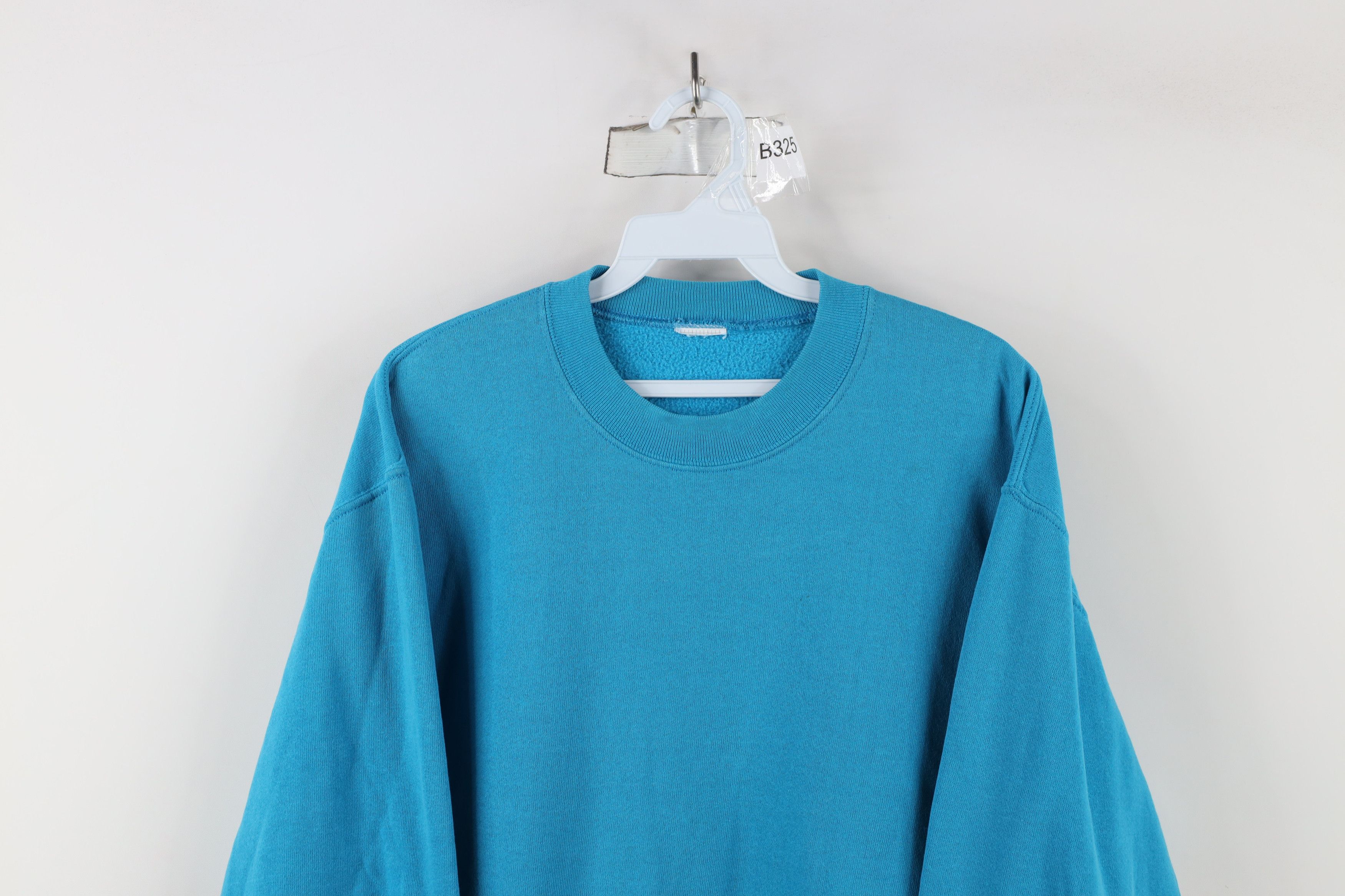 Vintage Vintage 90s Streetwear Crewneck Sweatshirt Electric Blue Size US M / EU 48-50 / 2 - 2 Thumbnail