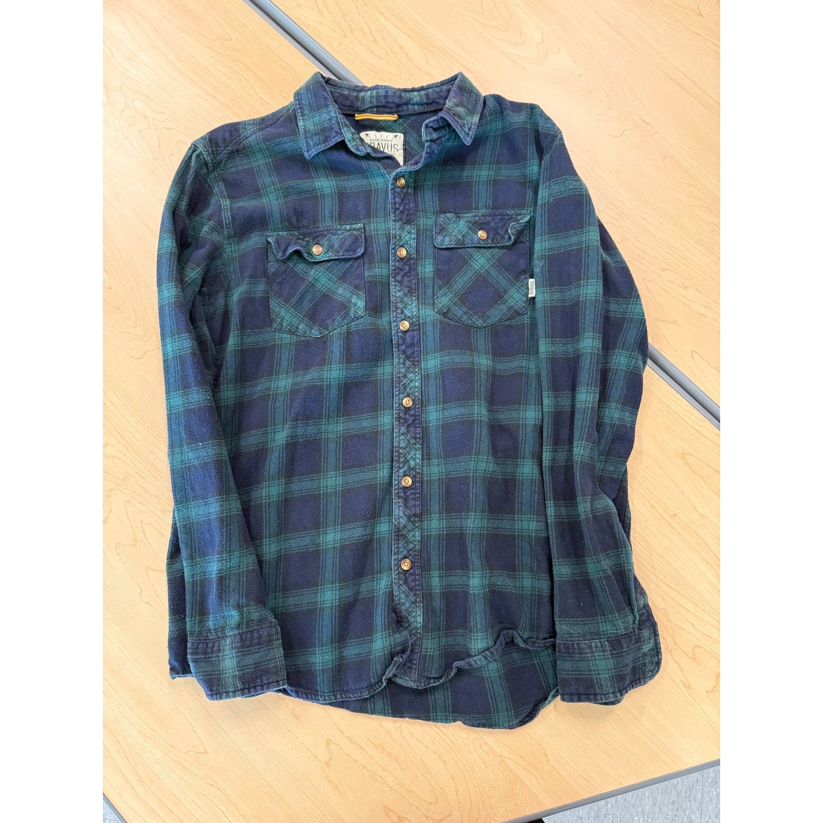 Dravus Dravus Flannel Shirt Blue Green Plaid Long Sleeve Men’s L Size US L / EU 52-54 / 3 - 1 Thumbnail