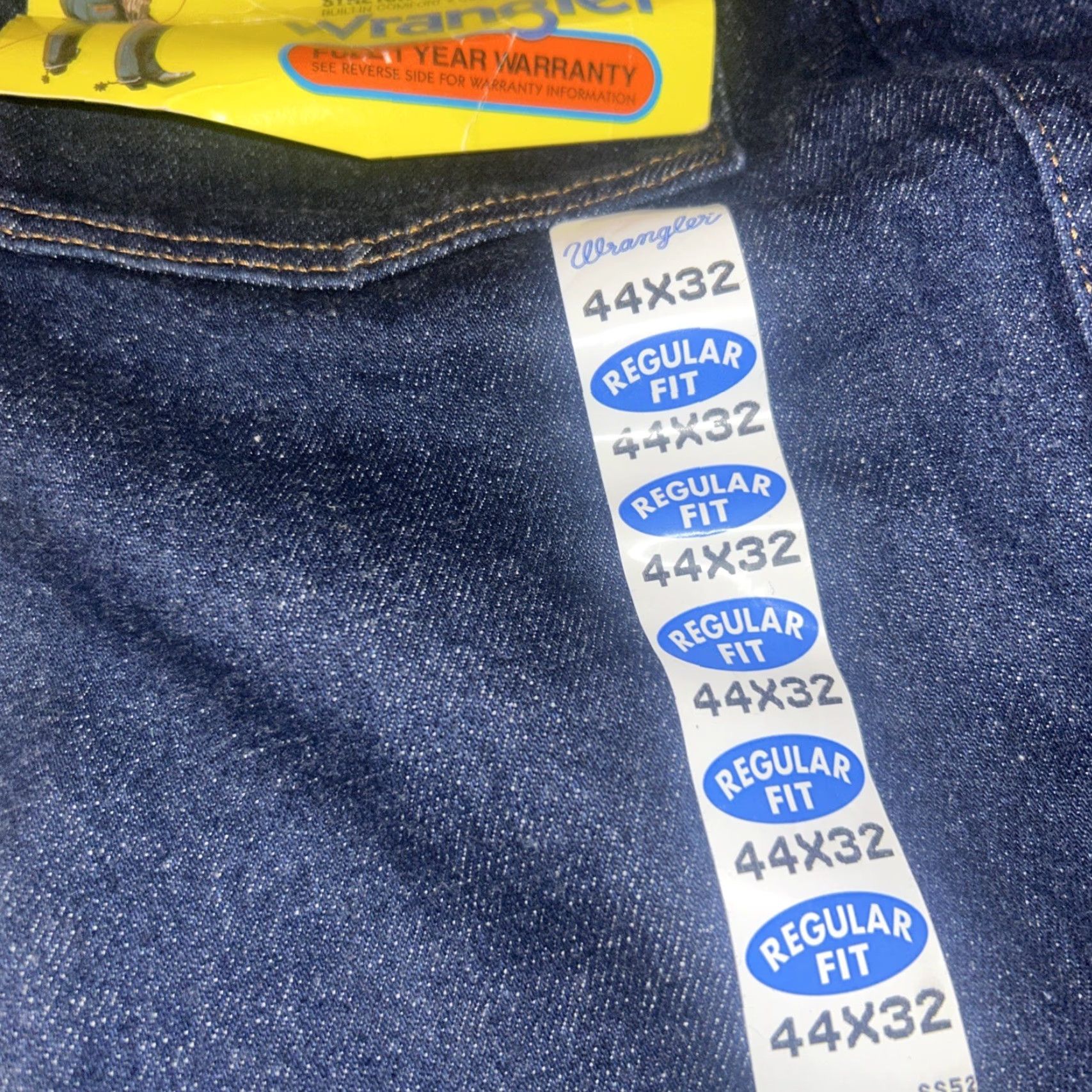 Wrangler Wrangler Jeans 947 STR 44X32 Cowboy Cut Denim 13 oz Stretch 98% Cotton 2% Elastane Regular/Classic Jeans Mens Big & Tall 44 Blue Denim Size US 44 / EU 60 - 2 Thumbnail