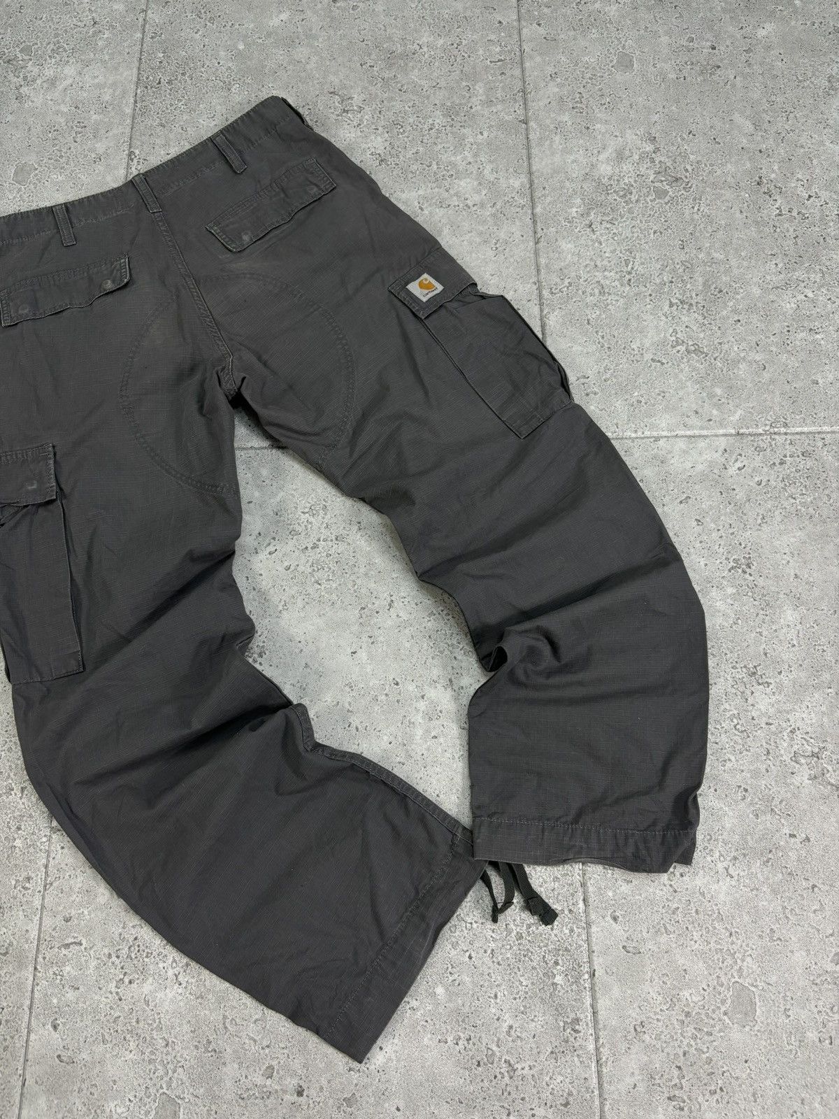 Carhartt × Vintage Crazy Vintage Y2K Distressed Faded Carhartt Bagy Denim Pants Size US 34 / EU 50 - 3 Thumbnail