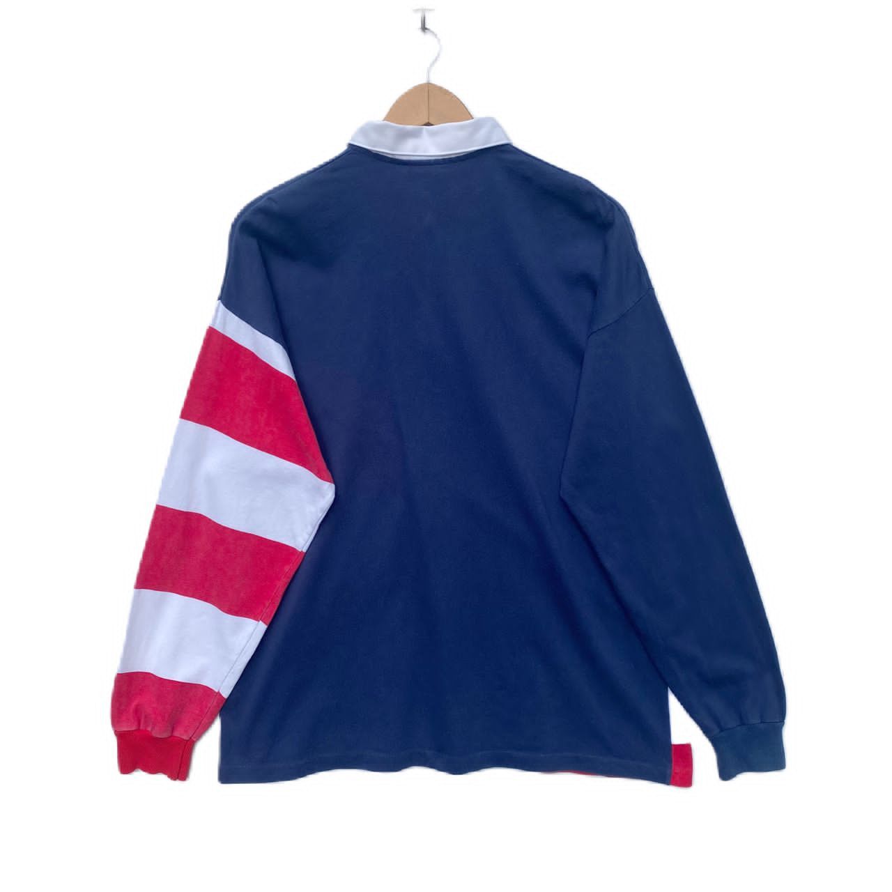 Vintage VINTAGE POLO SHIRT AMERICAN FLAG LARGE PULLOVER Size US L / EU 52-54 / 3 - 2 Thumbnail