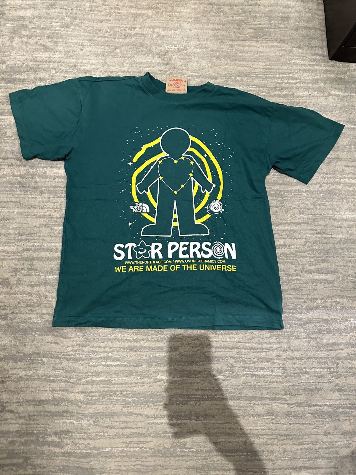 Online Ceramics × The North Face Online Ceramics The North Face Star Person Tee in Green Size US L / EU 52-54 / 3 - 1 Thumbnail