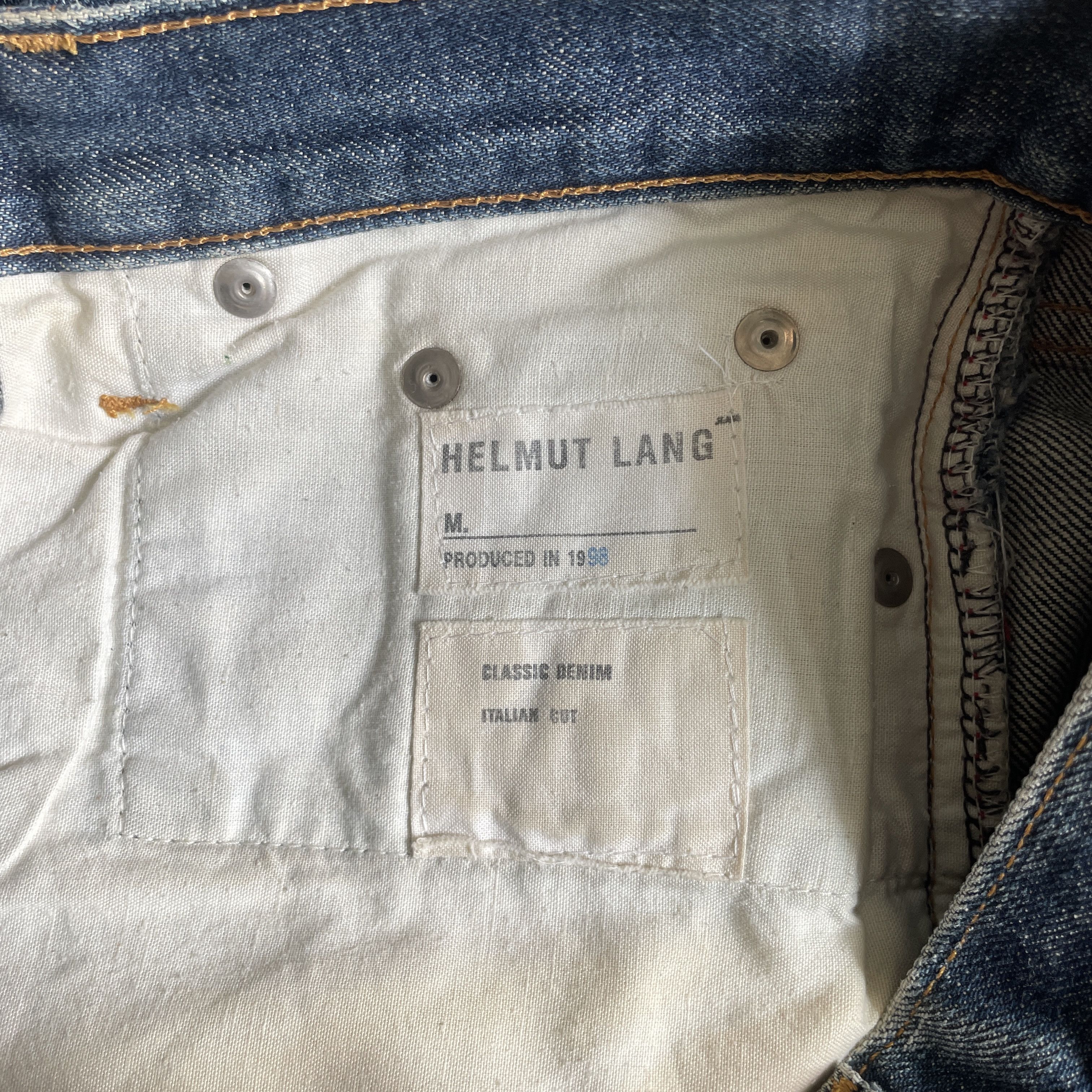 Helmut Lang HELMUT LANG 1998 Classic Denim Italian Cut Size US 29 - 6 Thumbnail