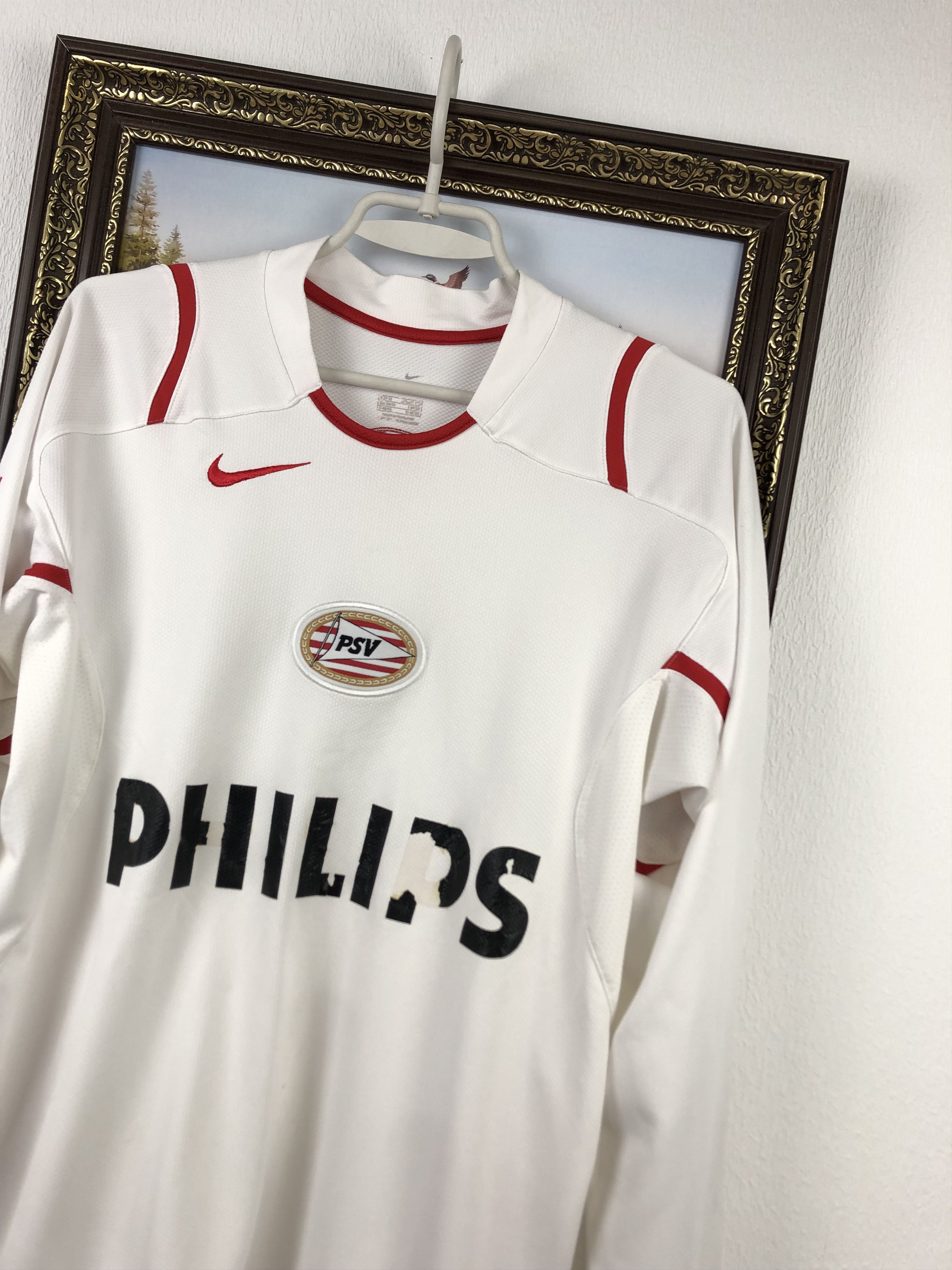 Nike × Vintage Vintage PSV Eindhoven Football Sweatshirt Shirt Long Sleeve Size US M / EU 48-50 / 2 - 4 Thumbnail