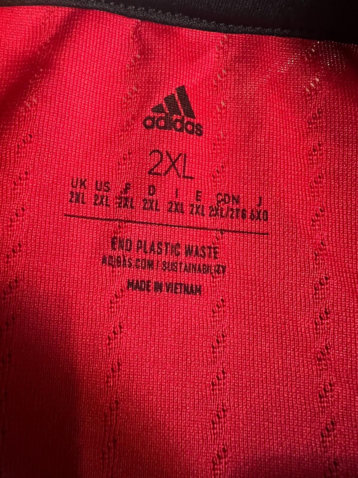 Adidas NWOT Adidas 22/23 Manchester United Home Authentic Jersey Size ONE SIZE - 6 Thumbnail