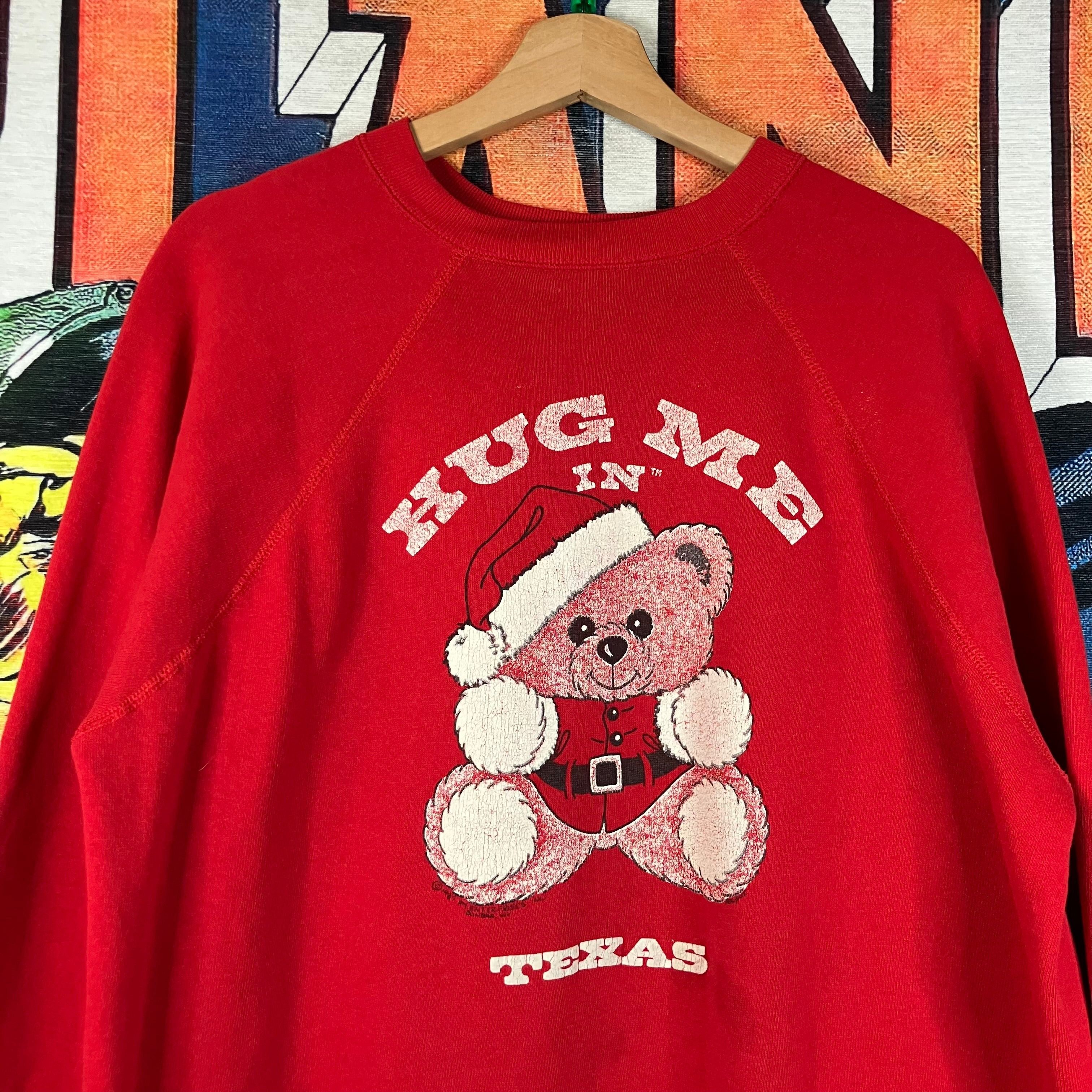 Vintage Vintage 90s Texas Hug Me Christmas Teddy Bear Sweatshirt L Size US L / EU 52-54 / 3 - 4 Thumbnail