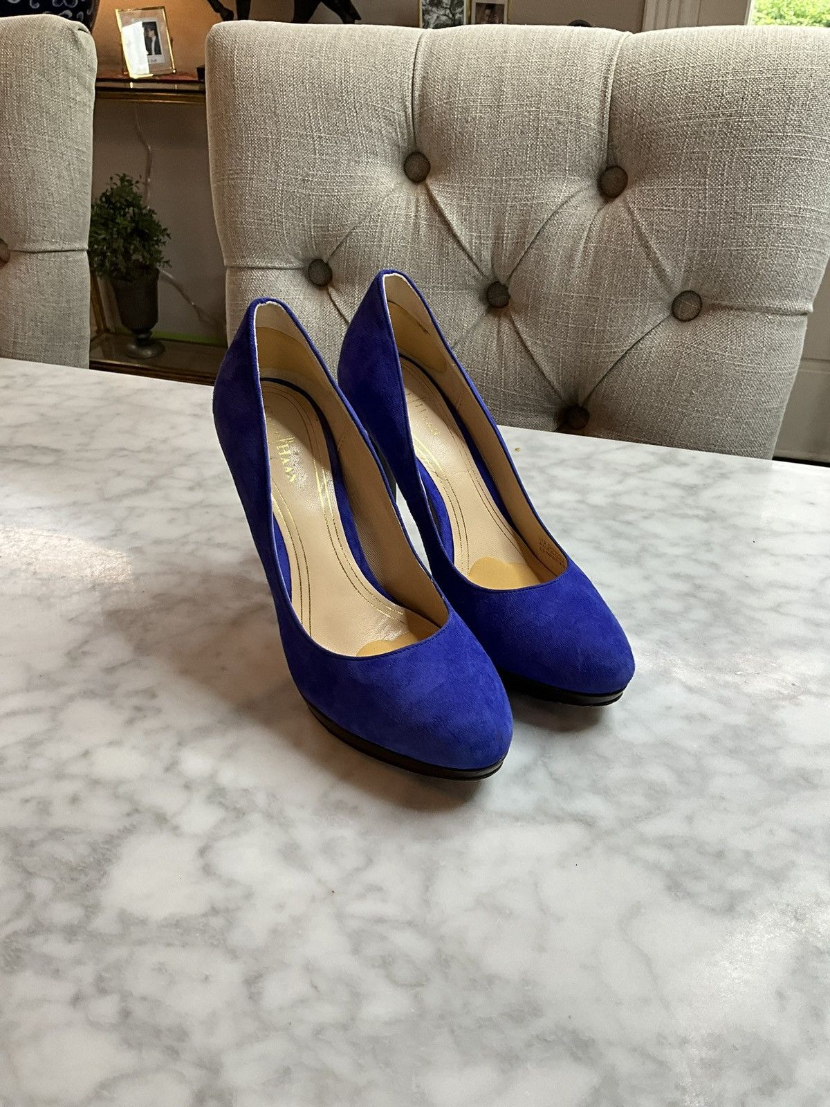 Cole Haan Blue heels - Nike Air soles - Size US 6.5 / IT 36.5 - 1 Thumbnail