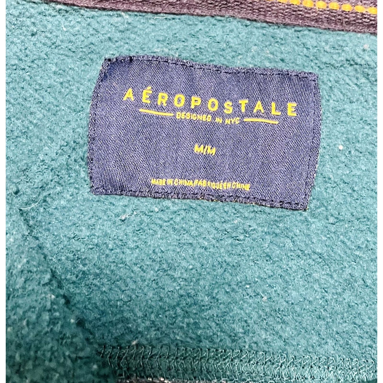 Vintage VINTAGE Aeropostale Sweater 1/2 Zip Pullover Green Long Sleeve Men’s Medium Fleece Knit Hmm Size US M / EU 48-50 / 2 - 5 Thumbnail