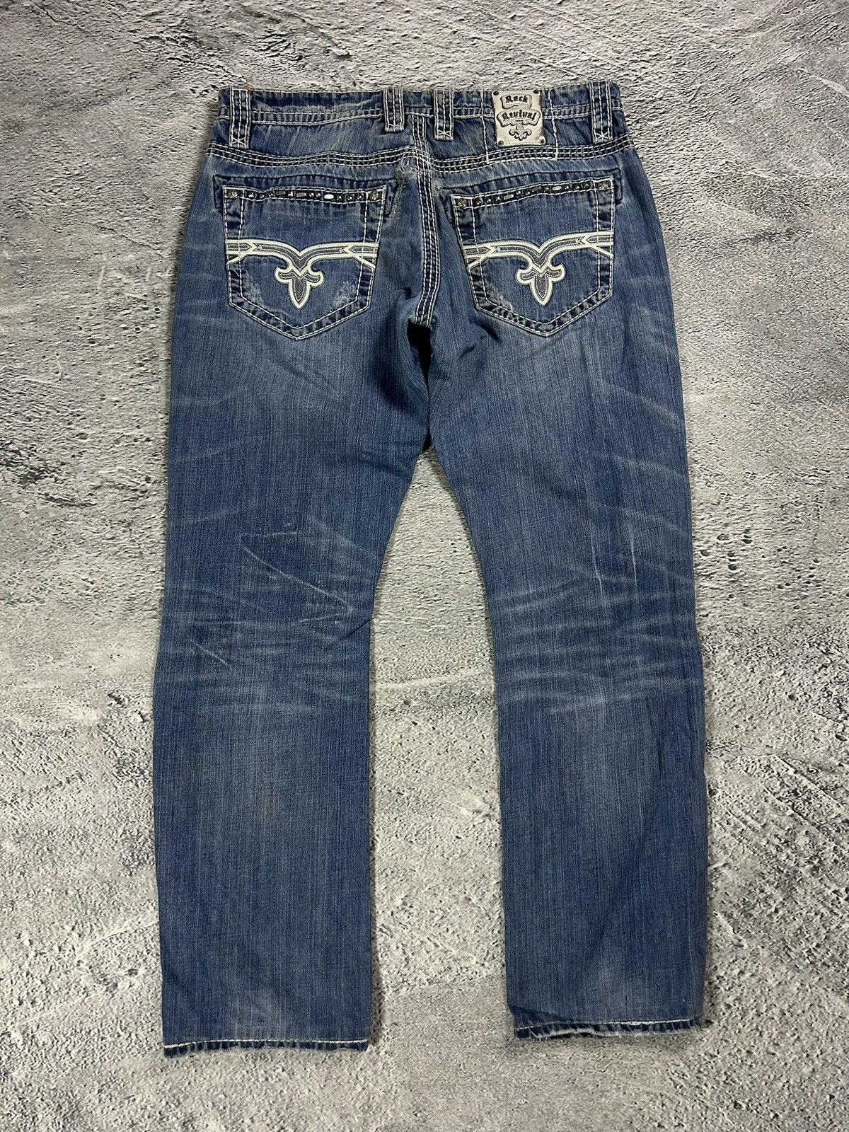 Rock Revival Rock Revival washed jeans Y2K relaxed Tallon Size US 36 / EU 52 - 1 Thumbnail