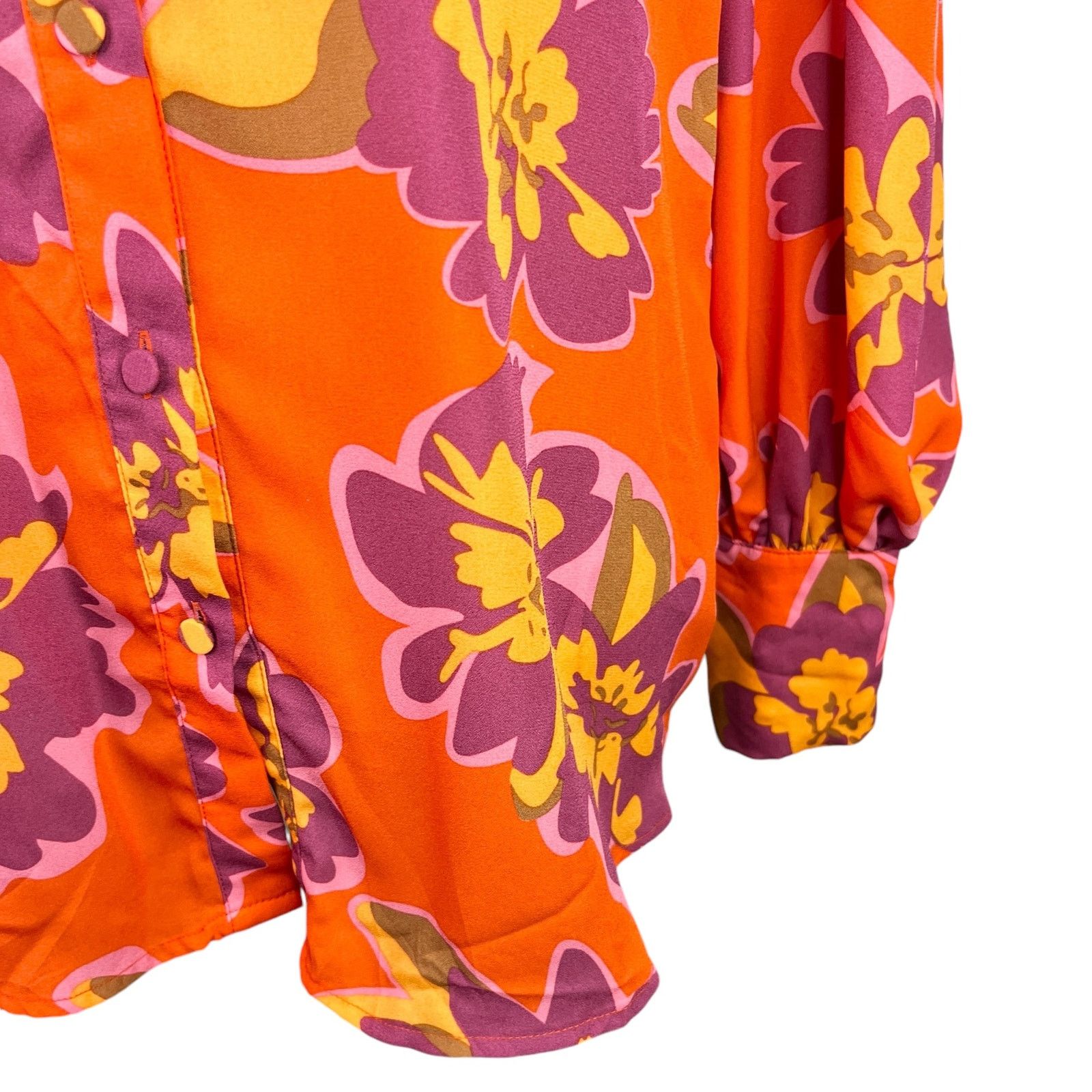 Other BTFBM Retro Button Down L Shirt Top Bright Colors Size L / US 10 / IT 46 - 10 Thumbnail
