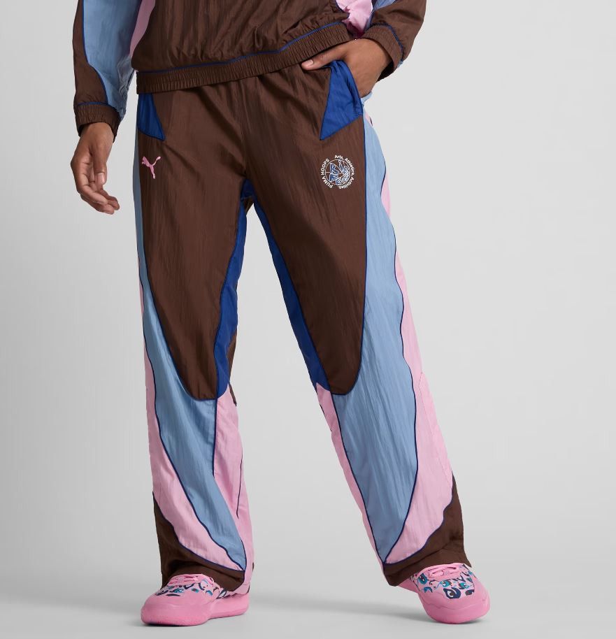 KidSuper × Puma HOOPS X KIDSUPER TRACK PANT Chestnut Brown M, L Size US 32 / EU 48 - 1 Thumbnail