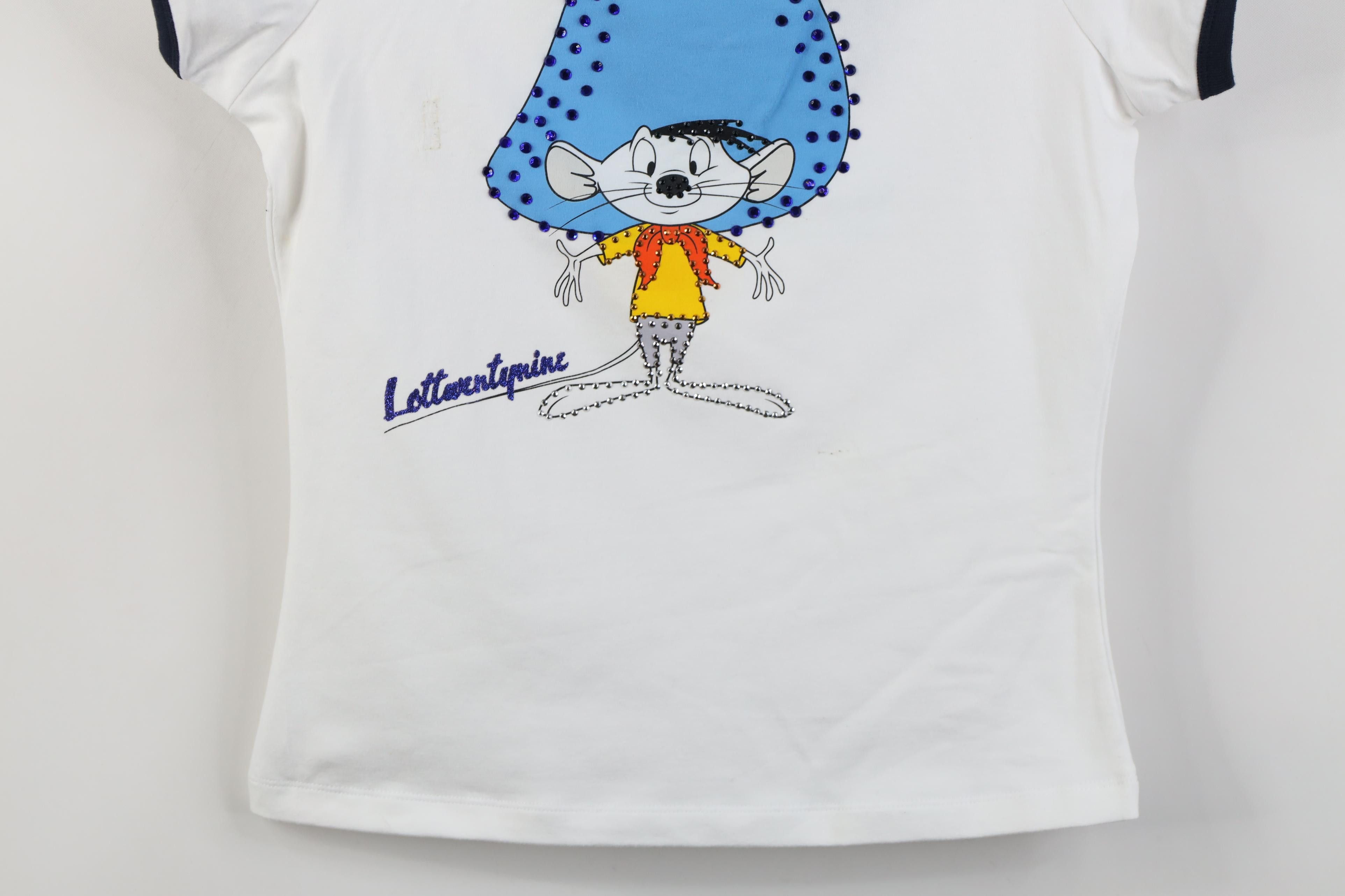 Vintage Deadstock Vintage Y2K Lot 29 Speedy Gonzales Ringer T-Shirt Size M / US 6-8 / IT 42-44 - 3 Thumbnail